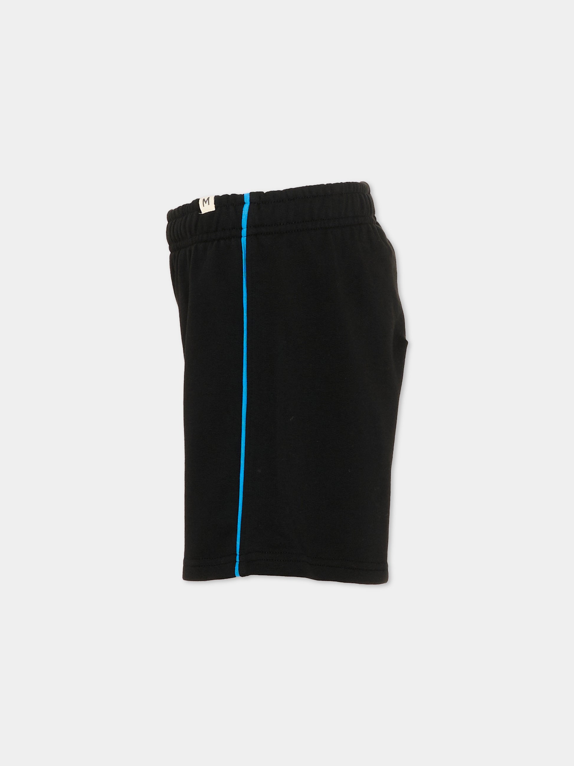 Shorts sportivi neri per bambini,Mini Rodini,1100033899