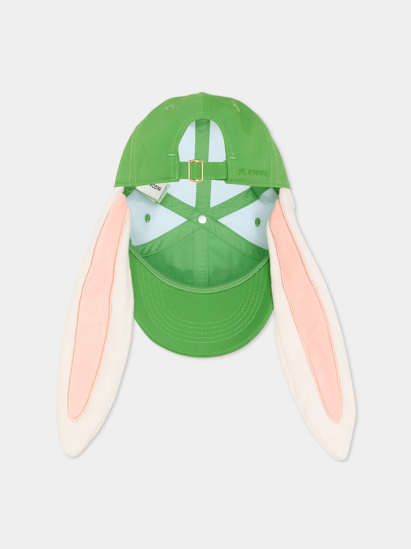 Cappello verde per bambini con orecchie