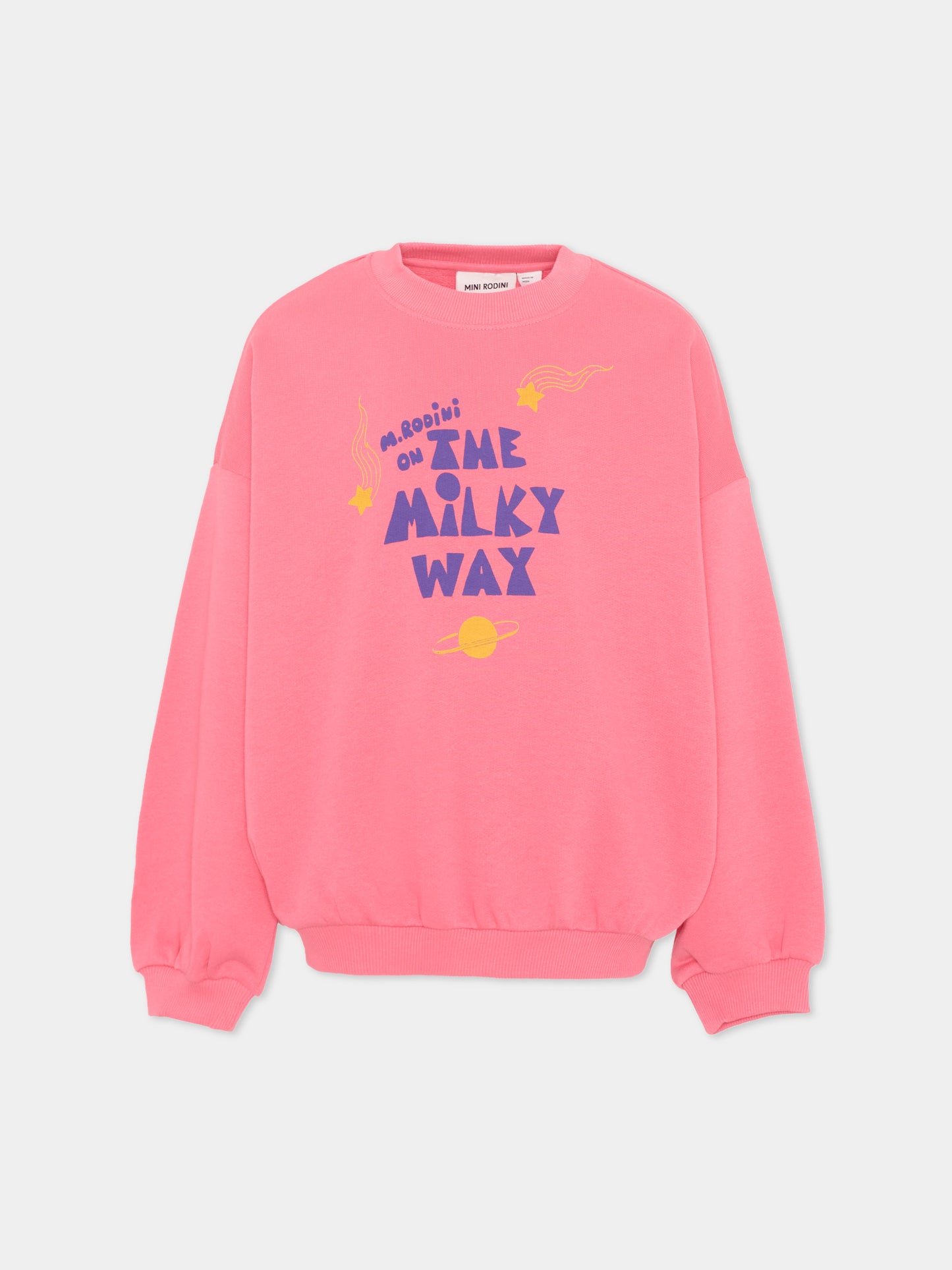 Felpa rosa per bambina con stampa galassia,Mini Rodini,2622015628