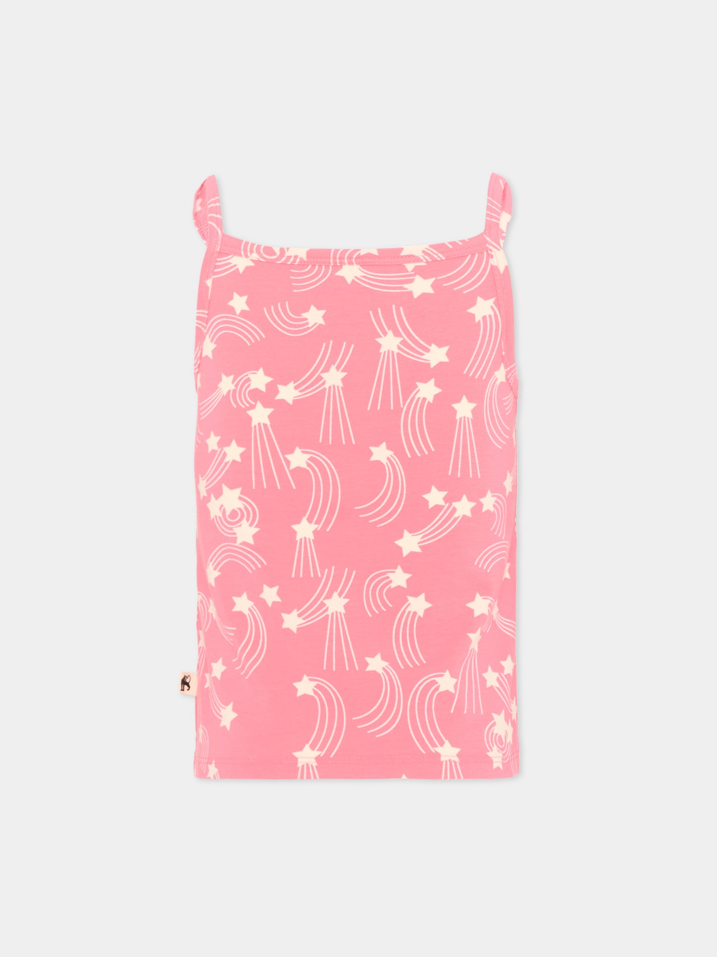 Top rosa per bambina con stelle,Mini Rodini,2622014828