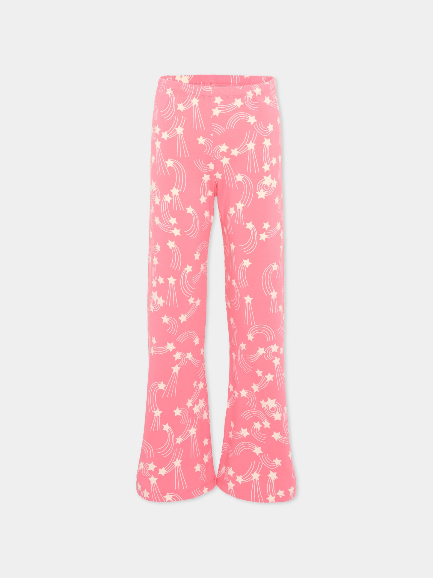Pantaloni sportivi rosa per bambina con stelle,Mini Rodini,2623013528