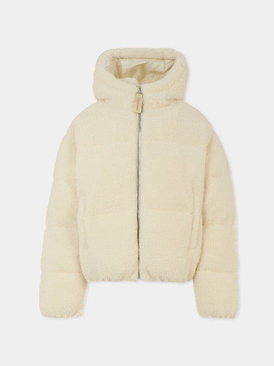 Piumino avorio per bambina,Calvin Klein Kids,IG0IG02681 YBI