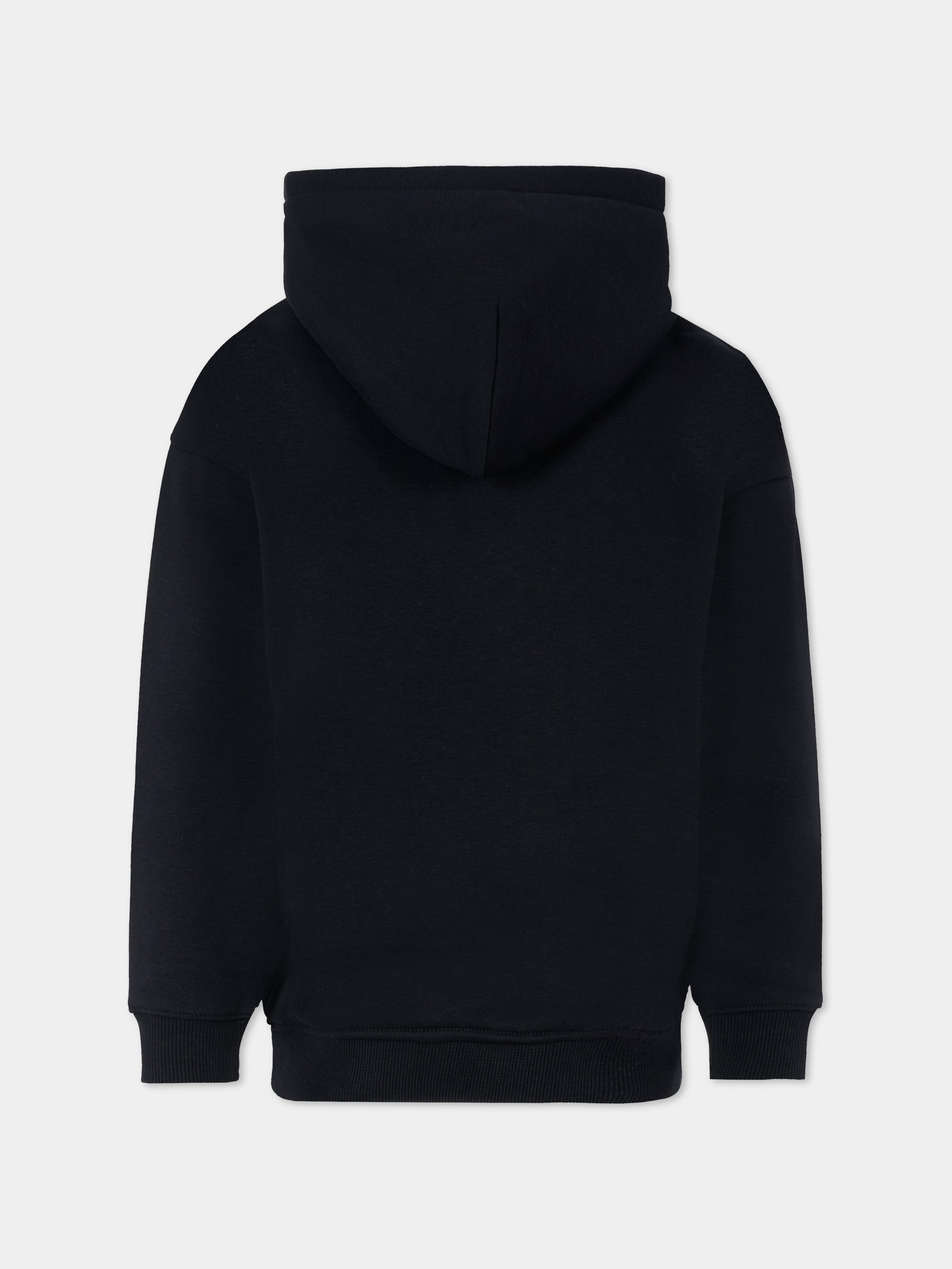 Felpa blu per bambino con bandierina,Tommy Hilfiger Junior,KS0KS00562 DW5