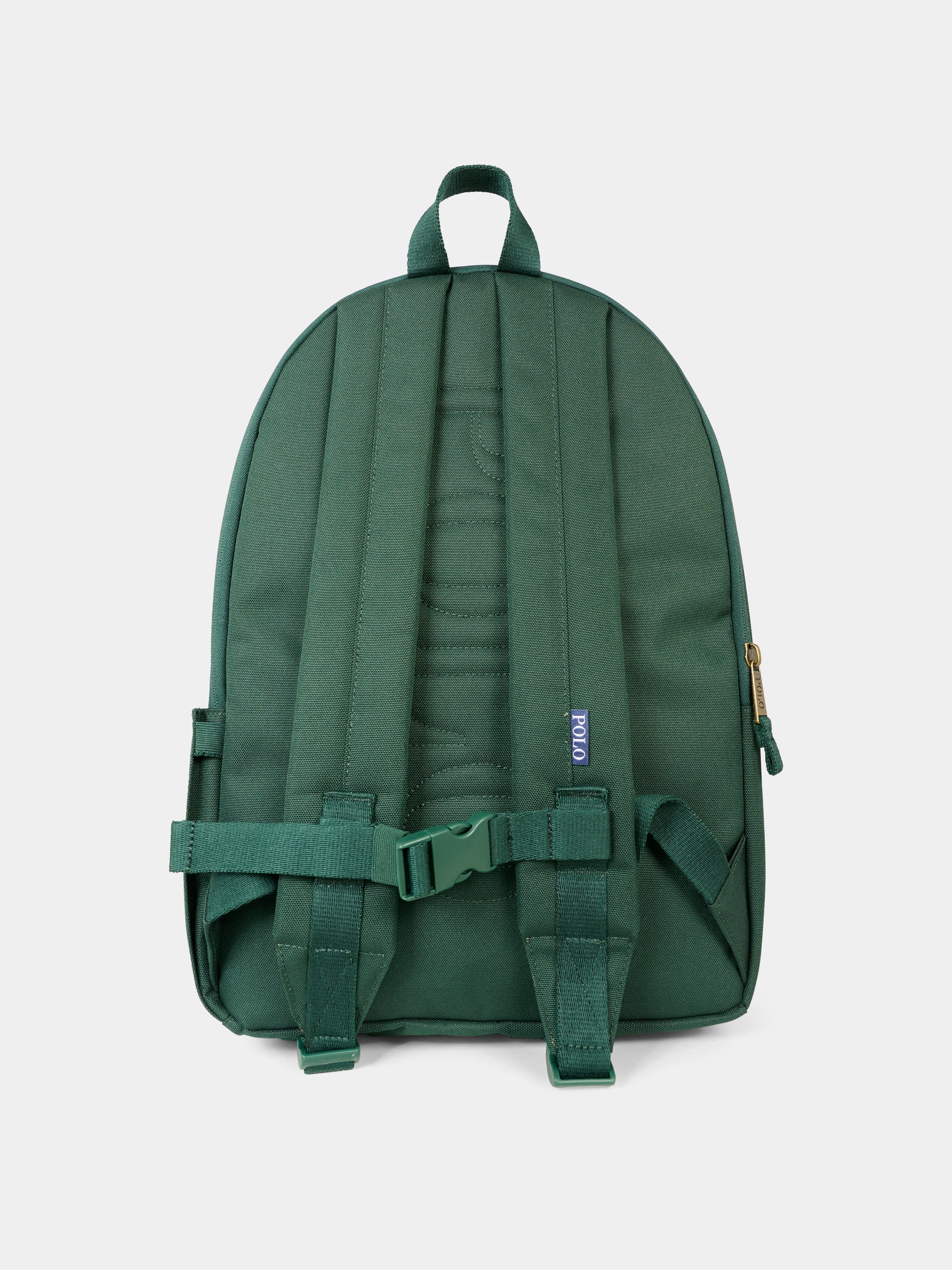 Zaino verde per bambini con cavallino,Ralph Lauren Kids,9AR151 ECF