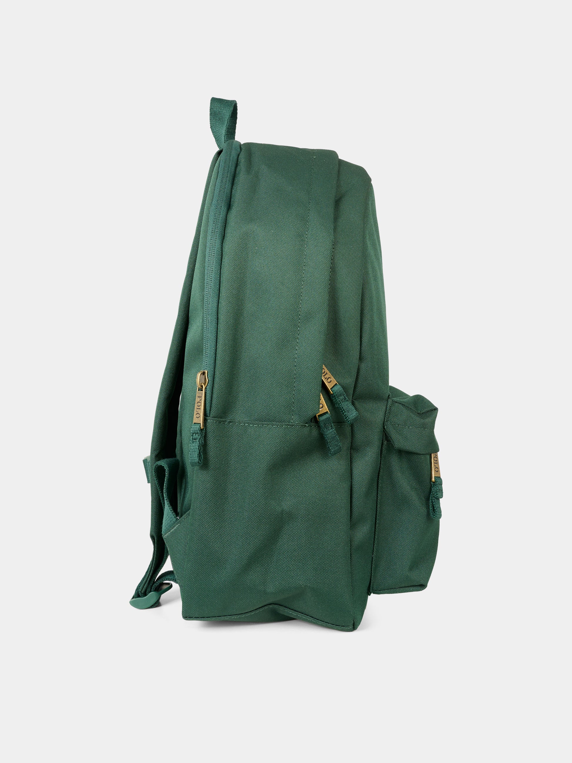 Zaino verde per bambini con cavallino,Ralph Lauren Kids,9AR151 ECF