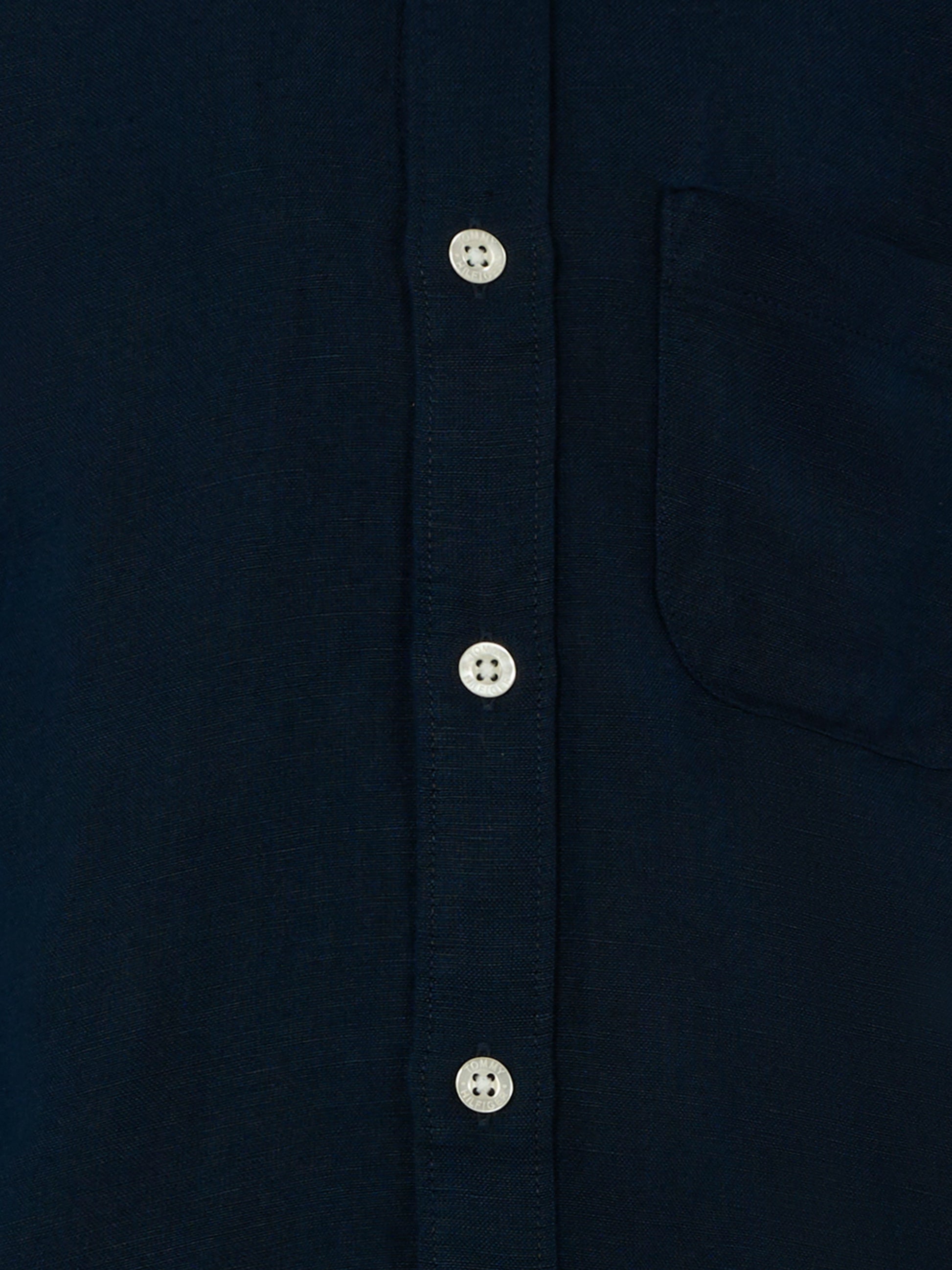 Camicia blu per bambino con bandierina,Tommy Hilfiger Junior,KB0KB09550 C1G