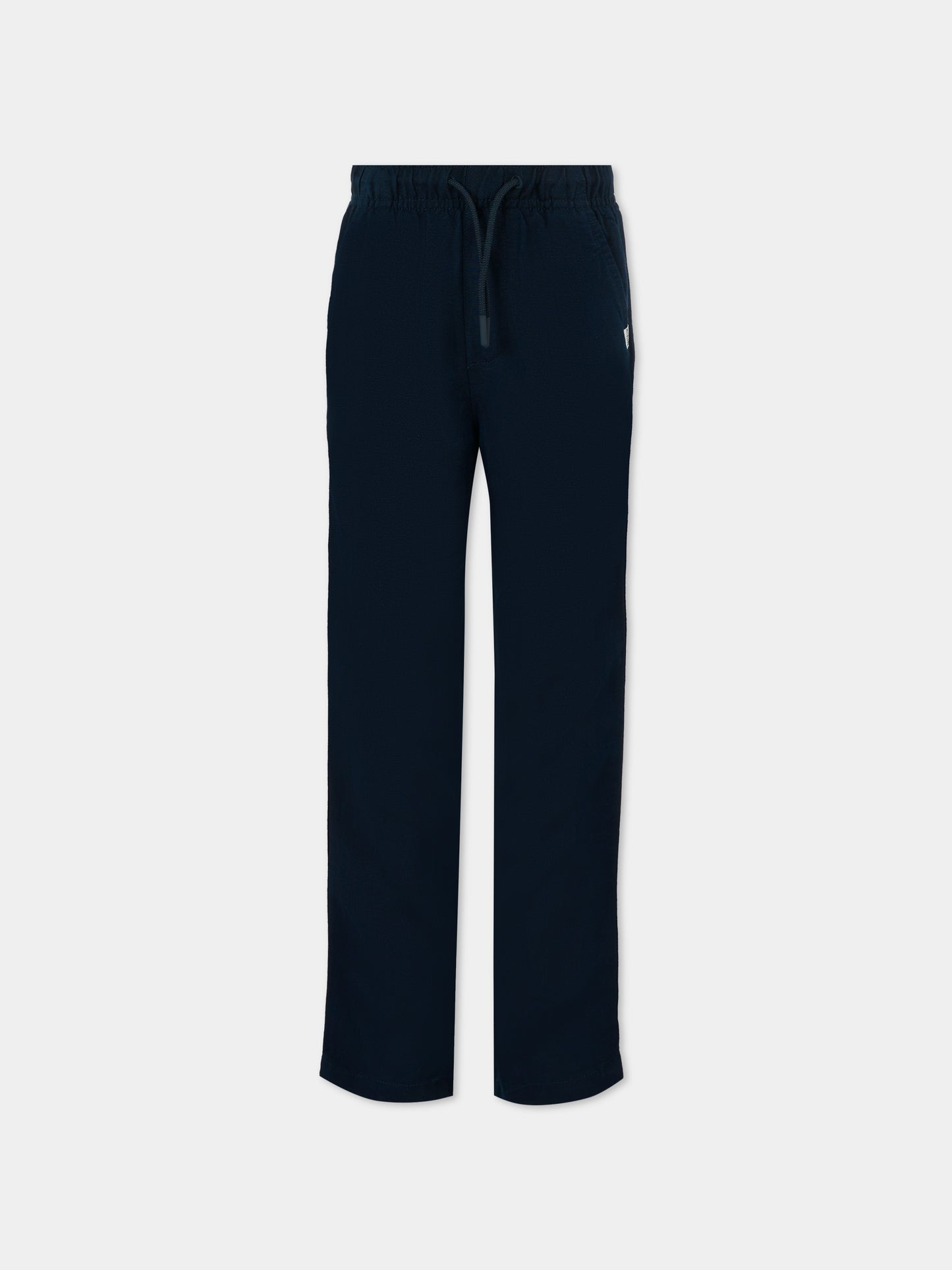 Pantaloni blu per bambino con bandierina,Tommy Hilfiger Junior,KB0KB09640 C1G