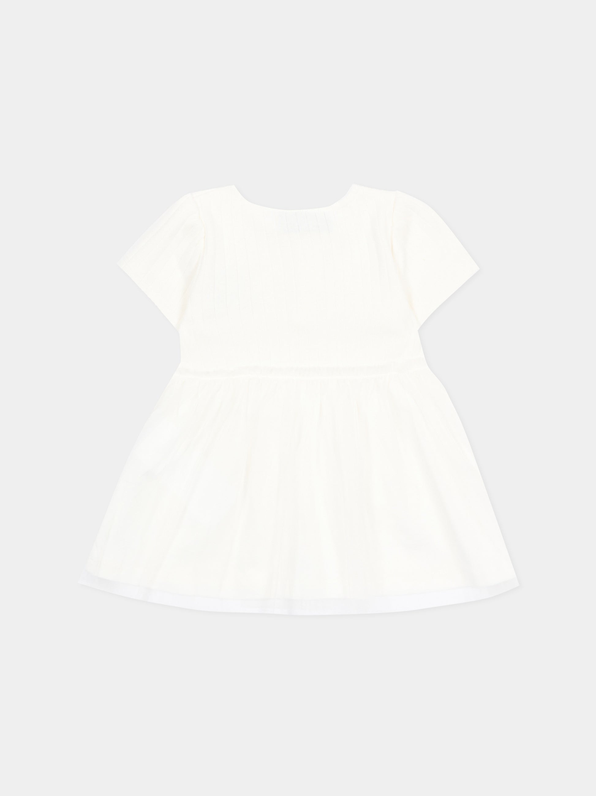 Abito avorio per neonata con Teddy Bear,Moschino Kids,MDV0DB LAA55 10063