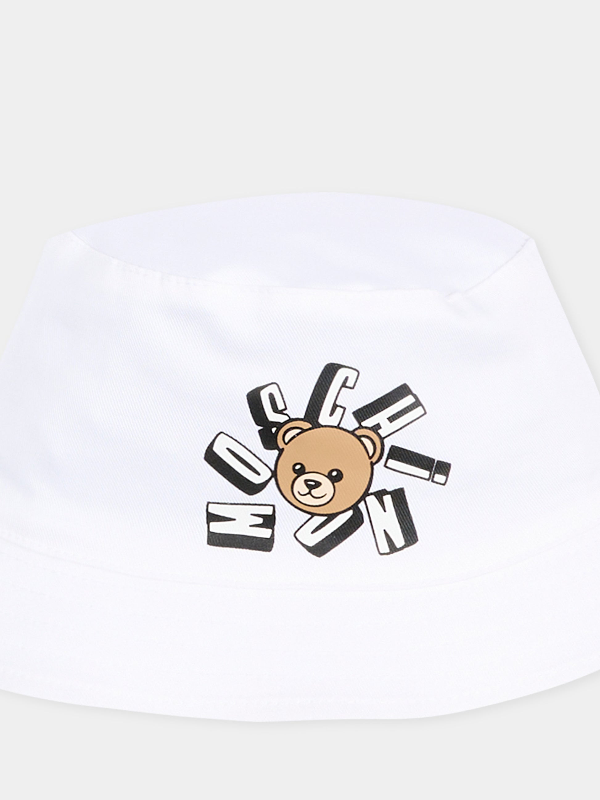 Cloche bianca Moschino per neonati,Moschino Kids,MNX057 LPA01 10101