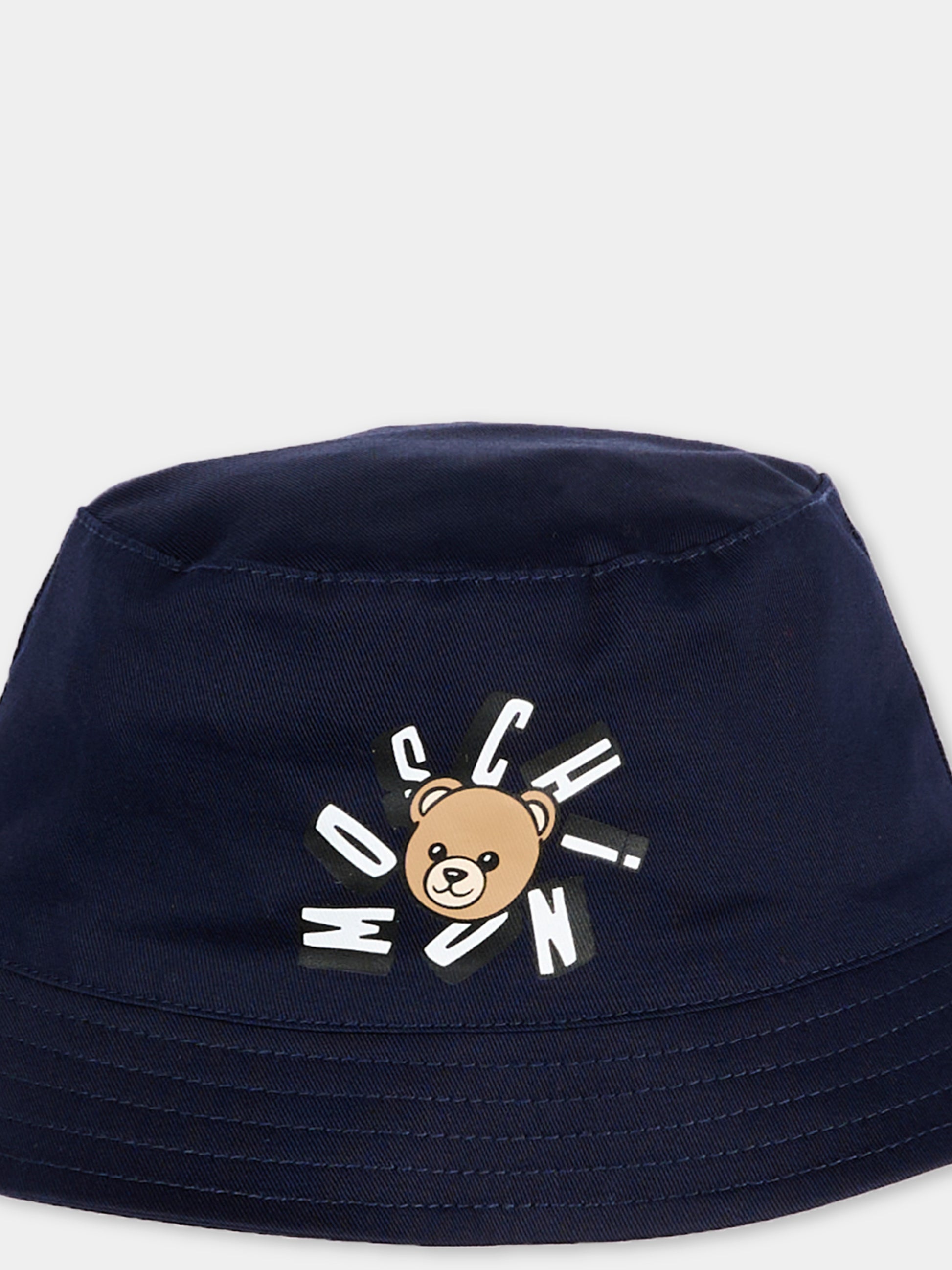 Cloche blu per neonati con teddy bear,Moschino Kids,MNX057 LPA01 40016