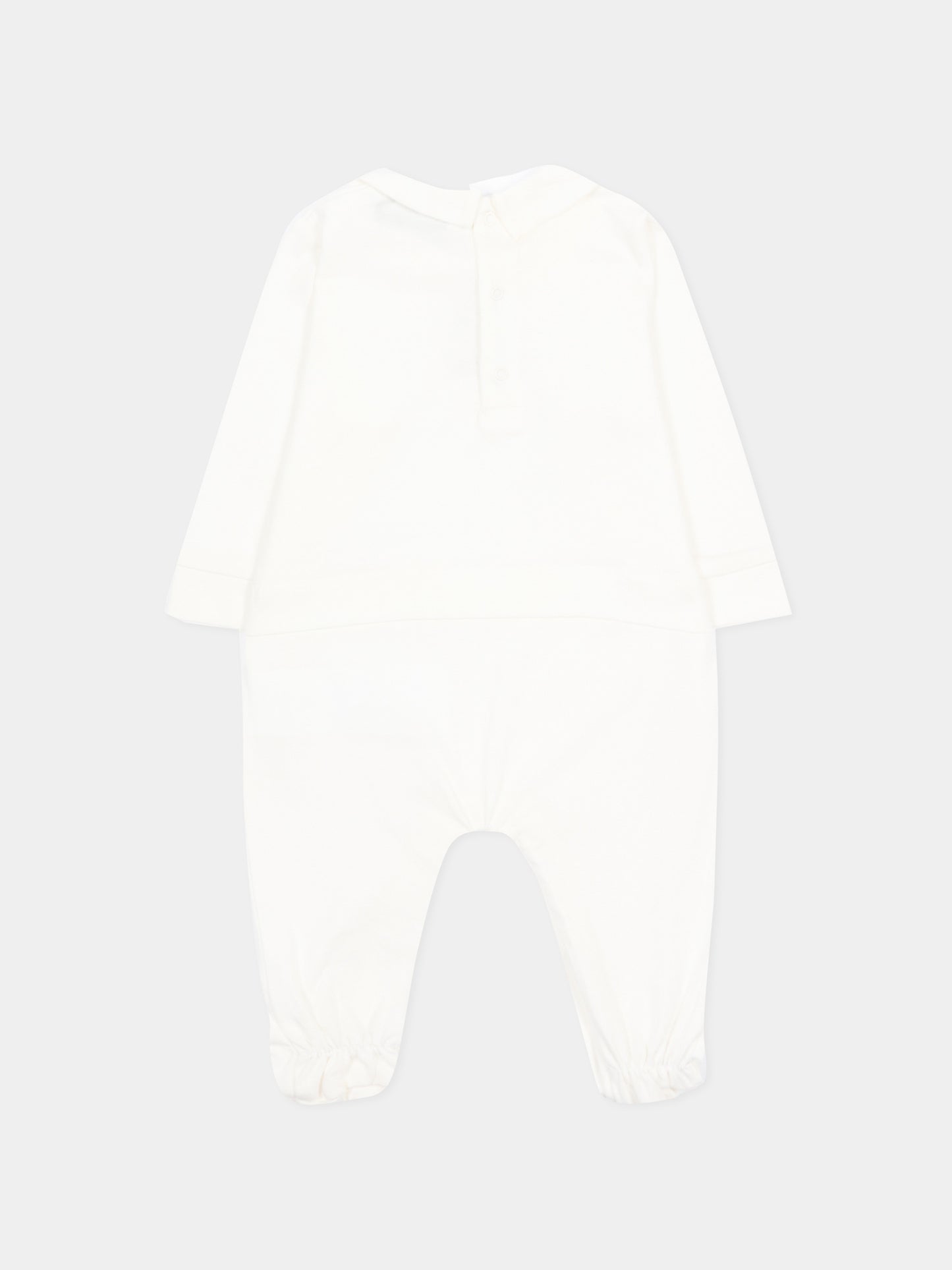 Tutina bianca con teddy bear per neonati,Moschino Kids,MOY06Z LAA23 10063