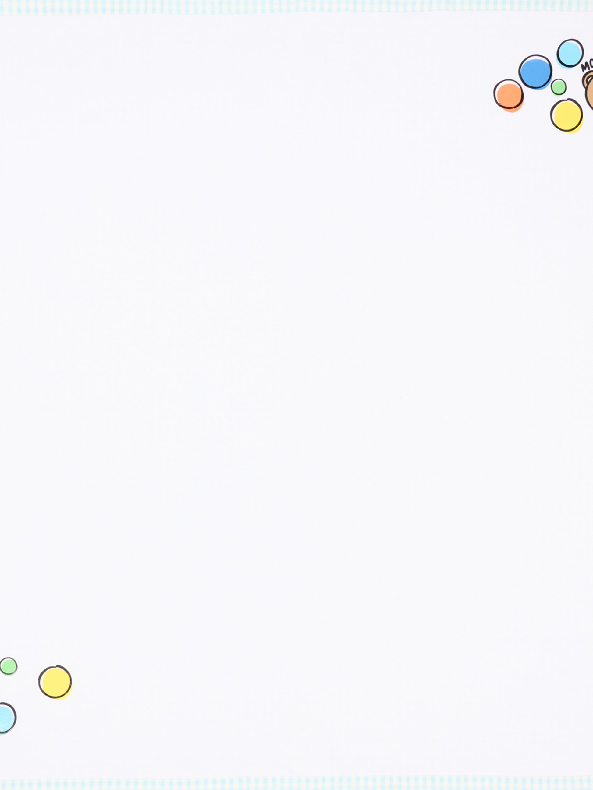 Coperta celeste per neonato con Teddy Bear,Moschino Kids,MUB00L LZE10 83675