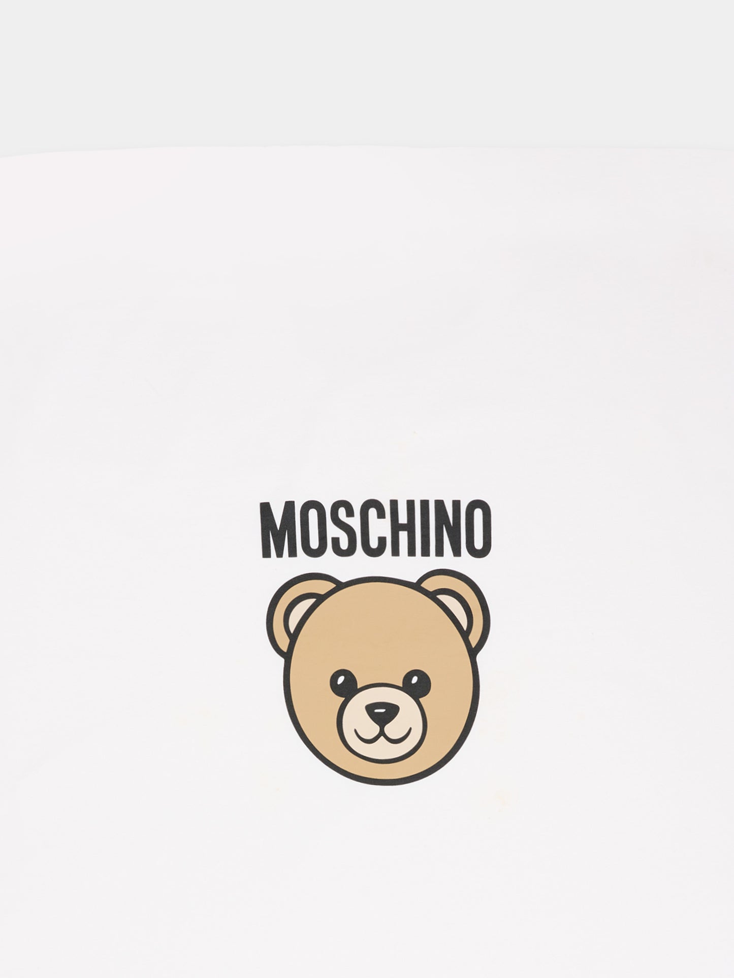 Coperta avorio per neonati con Teddy Bear,Moschino Kids,MUB00M LCA19 10063