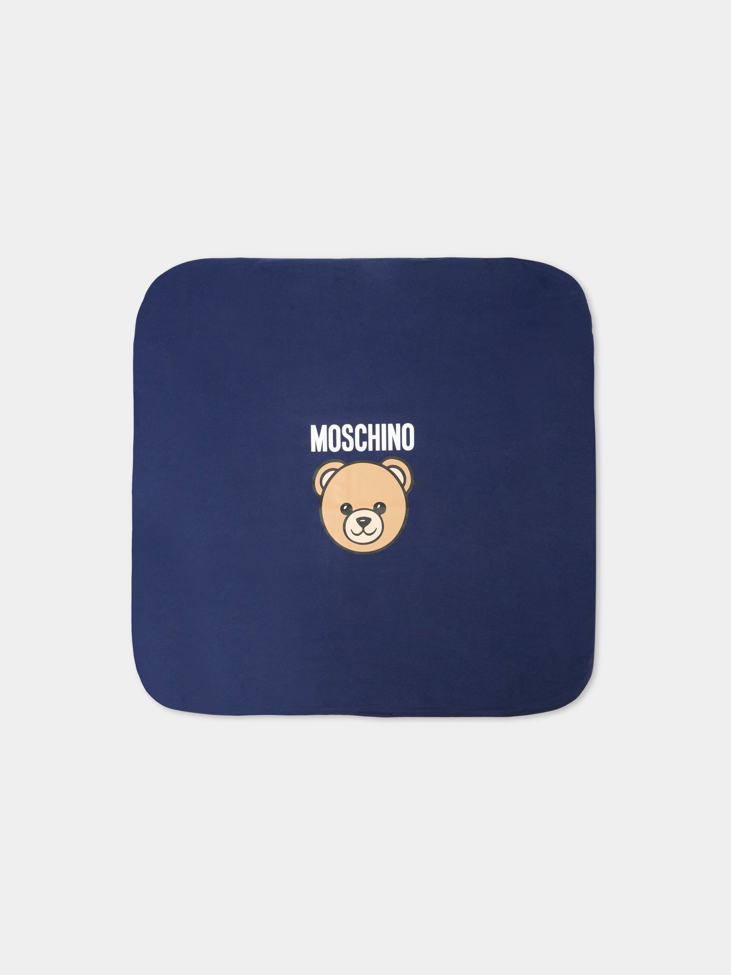 Coperta blu per neonati con Teddy Bear,Moschino Kids,MUB00M LCA19 40016