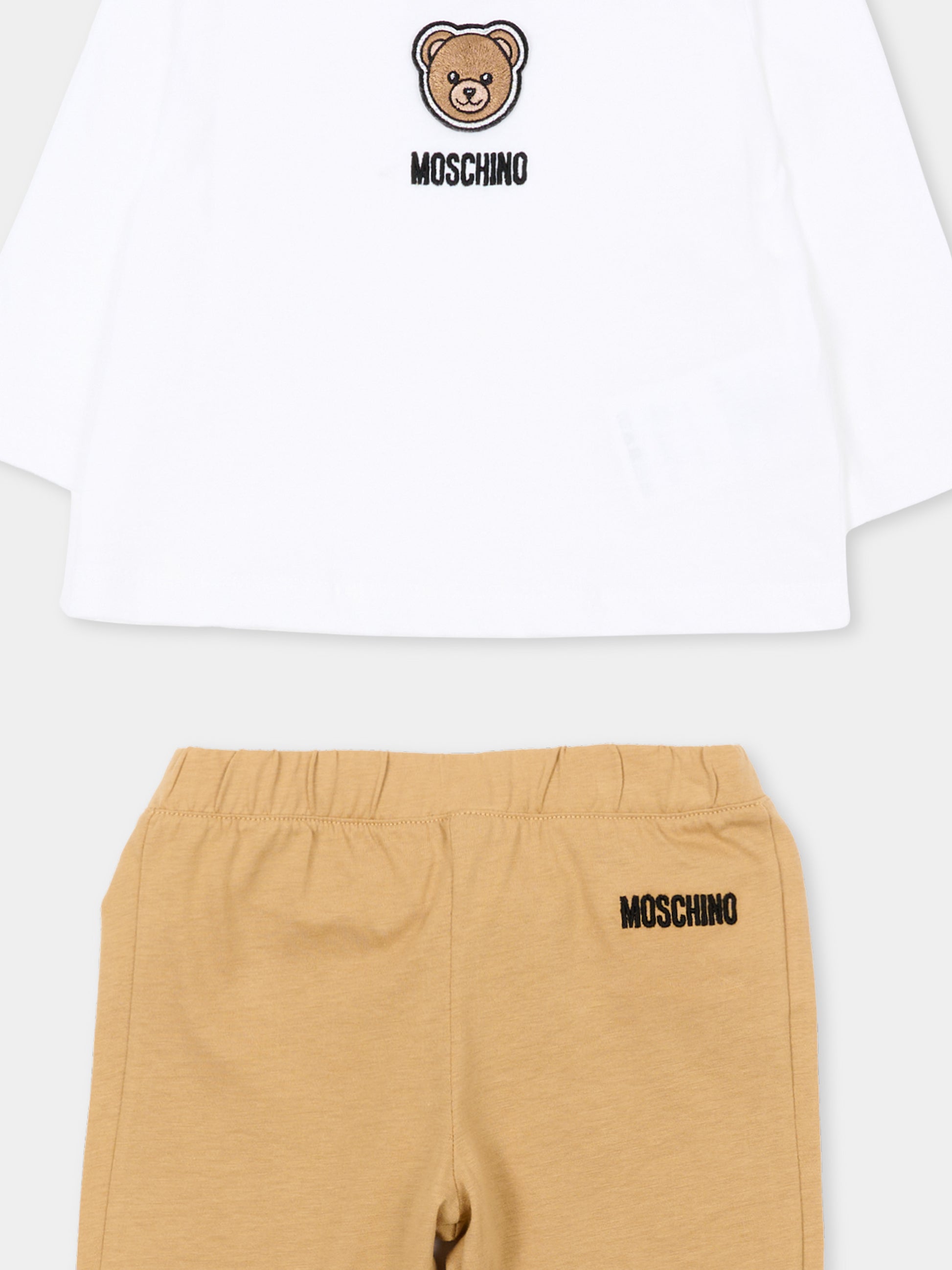 Completo multicolor per neonato con Teddy Bear,Moschino Kids,MUK05J LAA03 83683