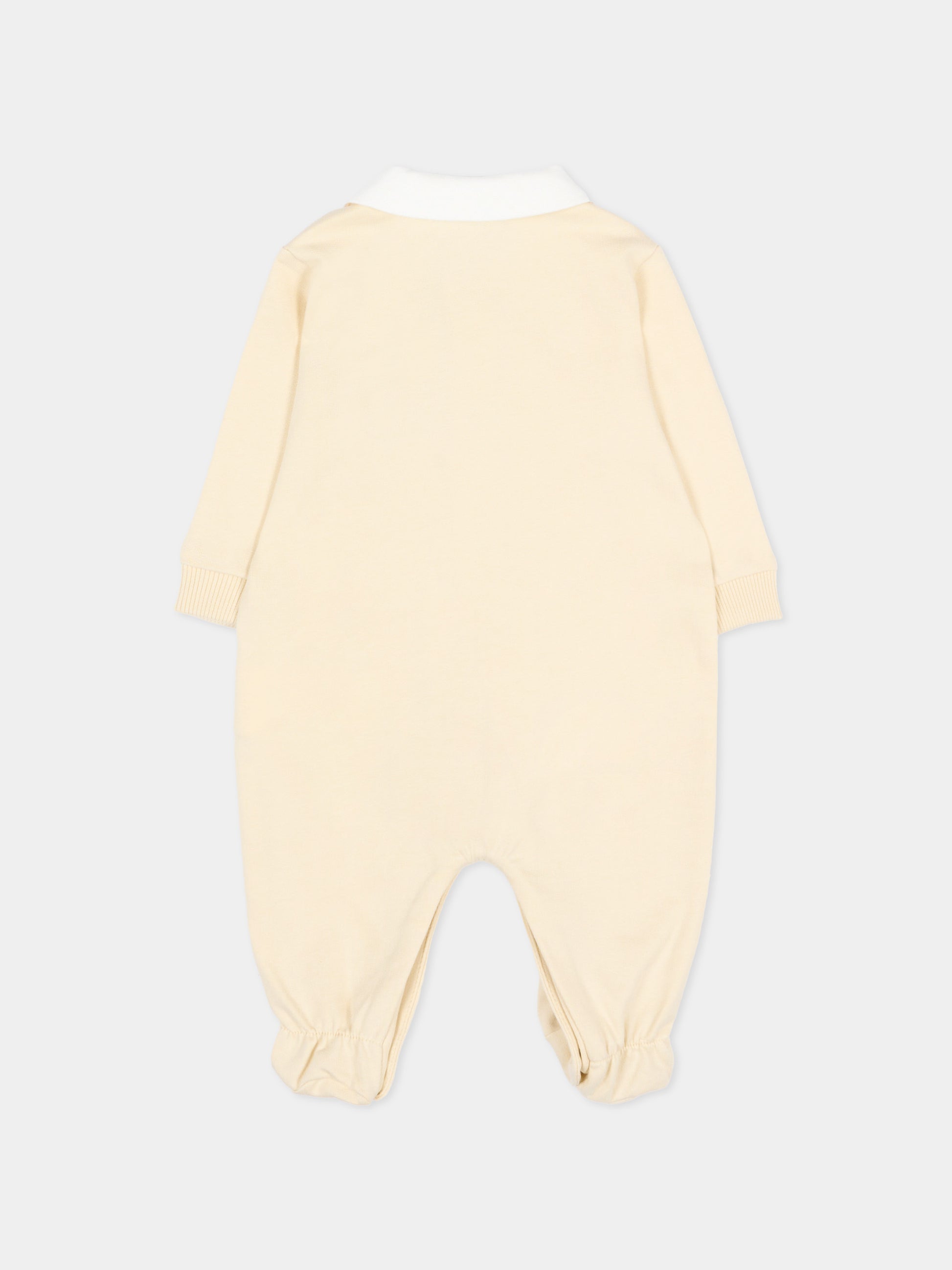 Tutina beige per neonati con Teddy Bear,Moschino Kids,MUT04S LCA19 20404