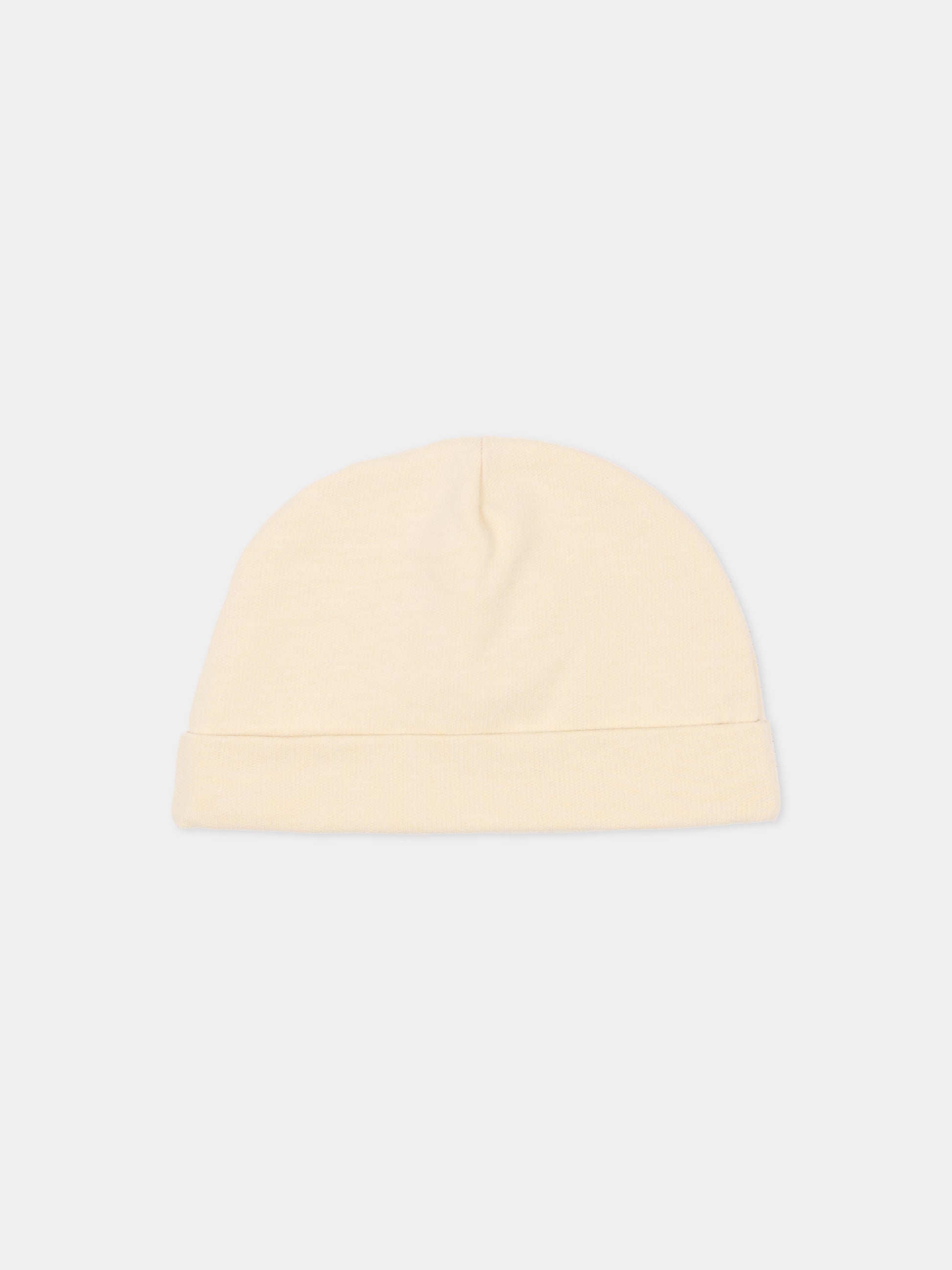 Cappello beige per neonati con Teddy Bear,Moschino Kids,MUX05U LCA19 20404