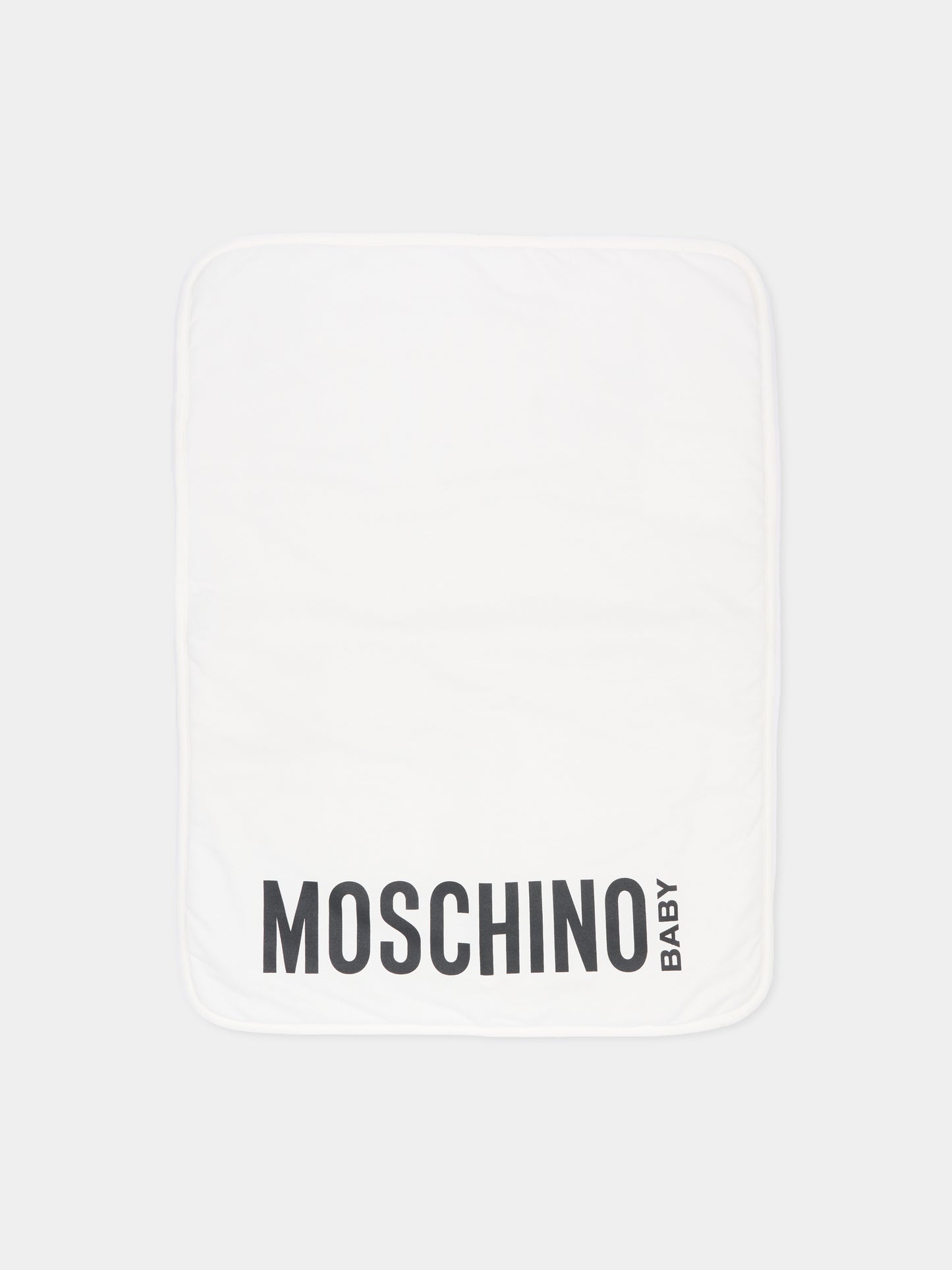Borsa mamma avorio per neonati con Teddy Bear e logo,Moschino Kids,MUX05V LCA19 10063