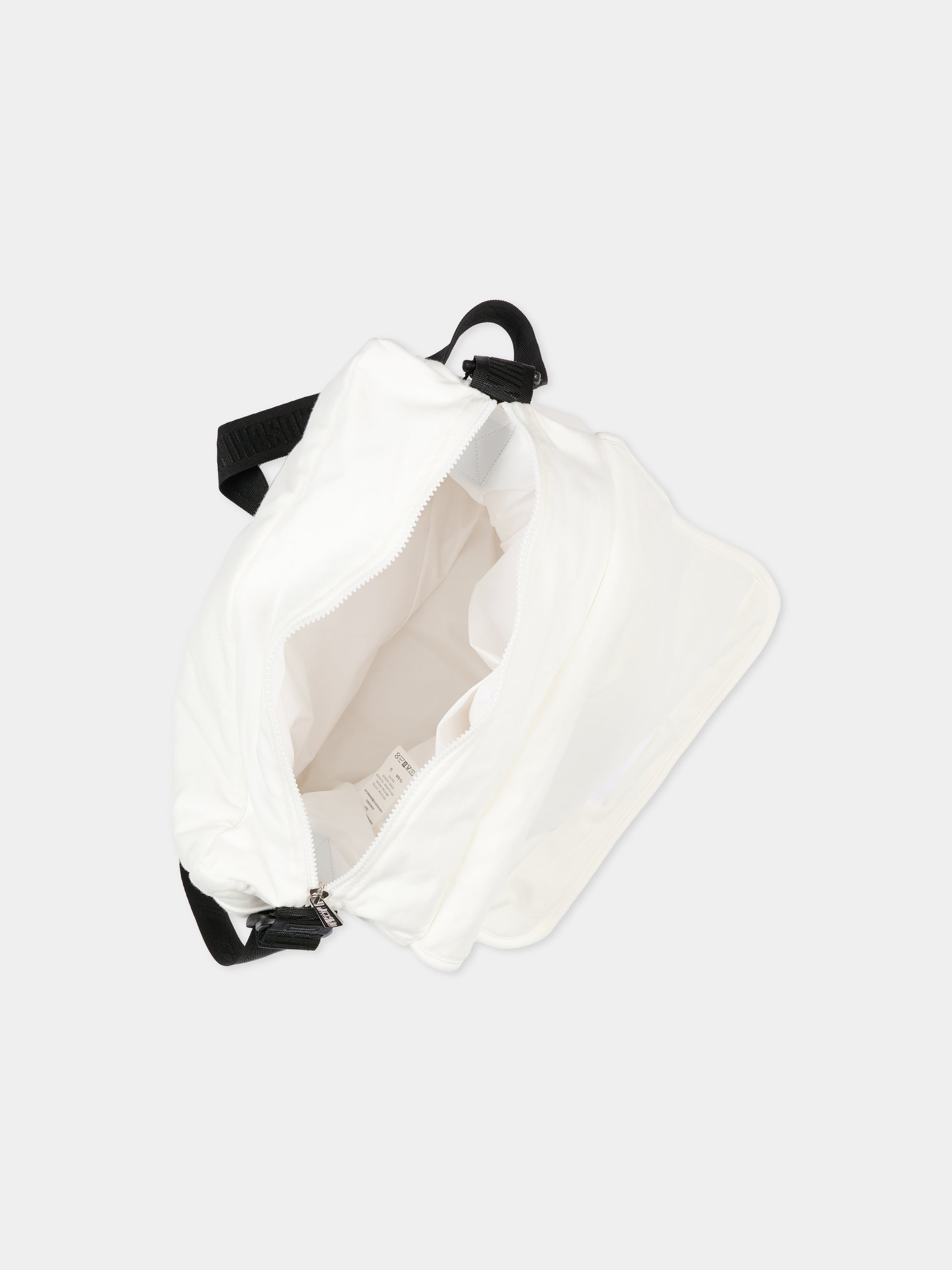 Borsa mamma avorio per neonati con Teddy Bear e logo,Moschino Kids,MUX05V LCA19 10063