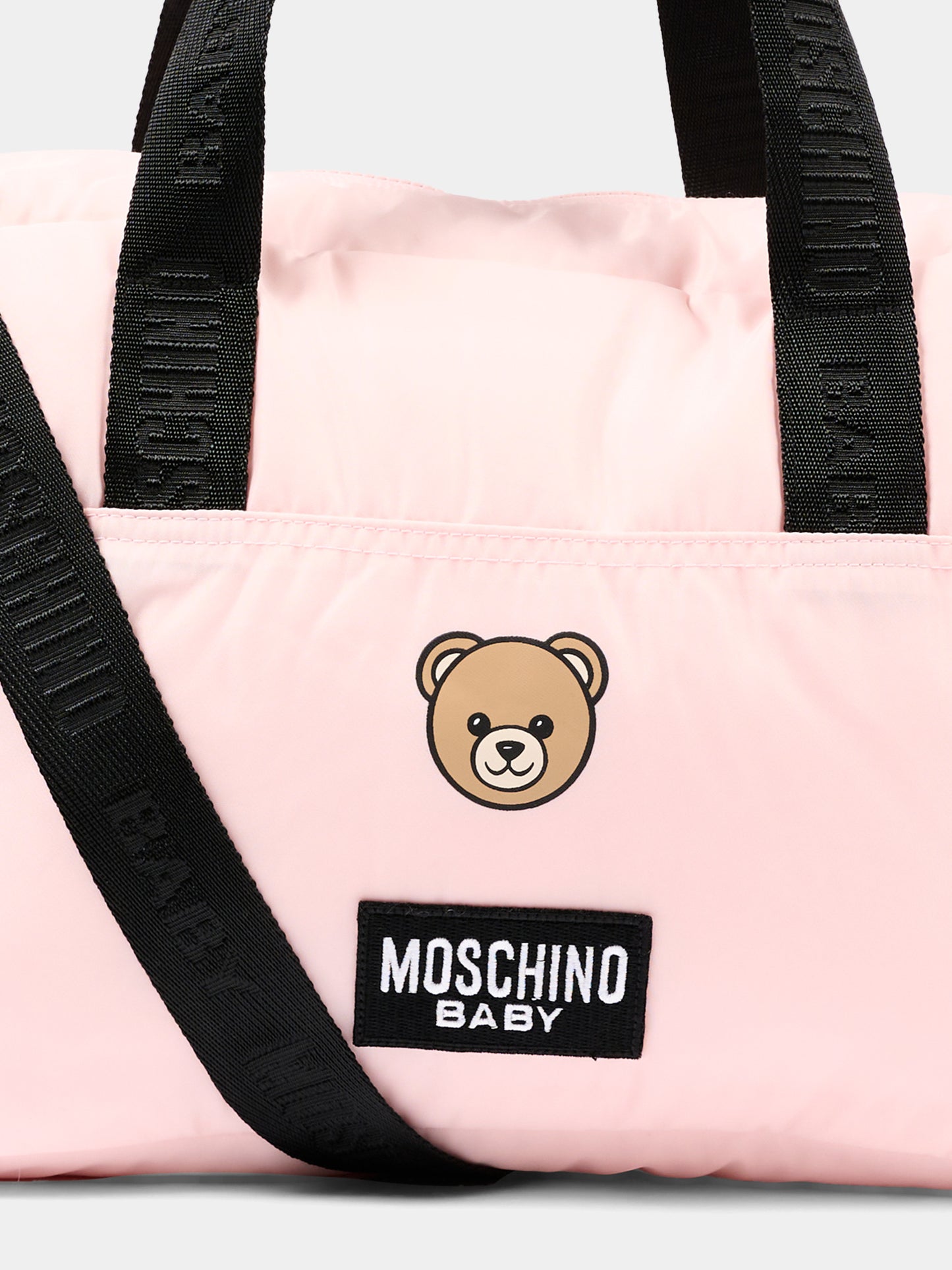 Borsa mamma rosa per neonata con Teddy Bear,Moschino Kids,MUX05W L3A89 50209