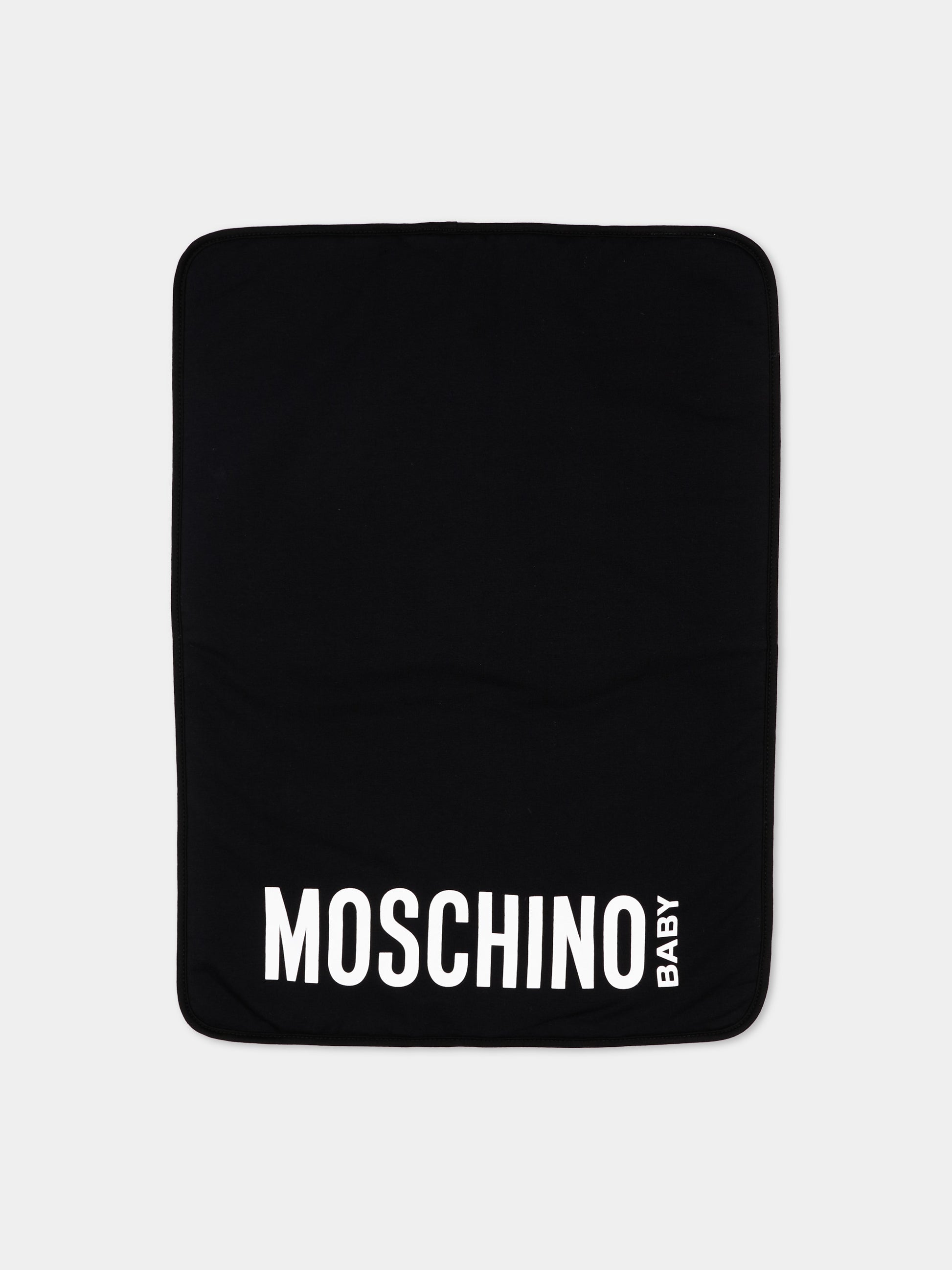 Borsa mamma nera per neonati con Teddy Bear,Moschino Kids,MUX05W L3A89 60100