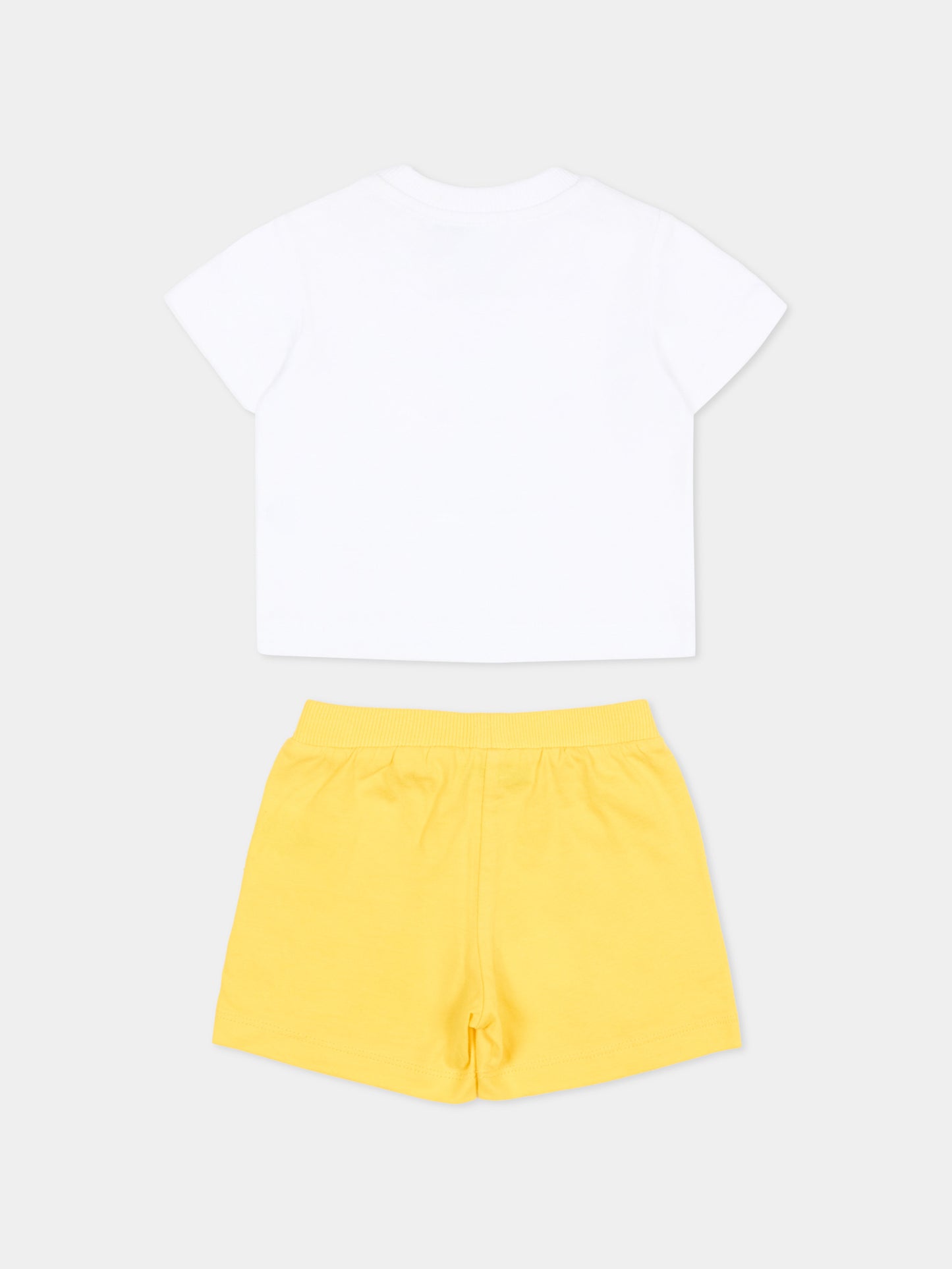 Completo sportivo multicolor per neonato con Teddy Bear,Moschino Kids,MXG00M LAA17 82673