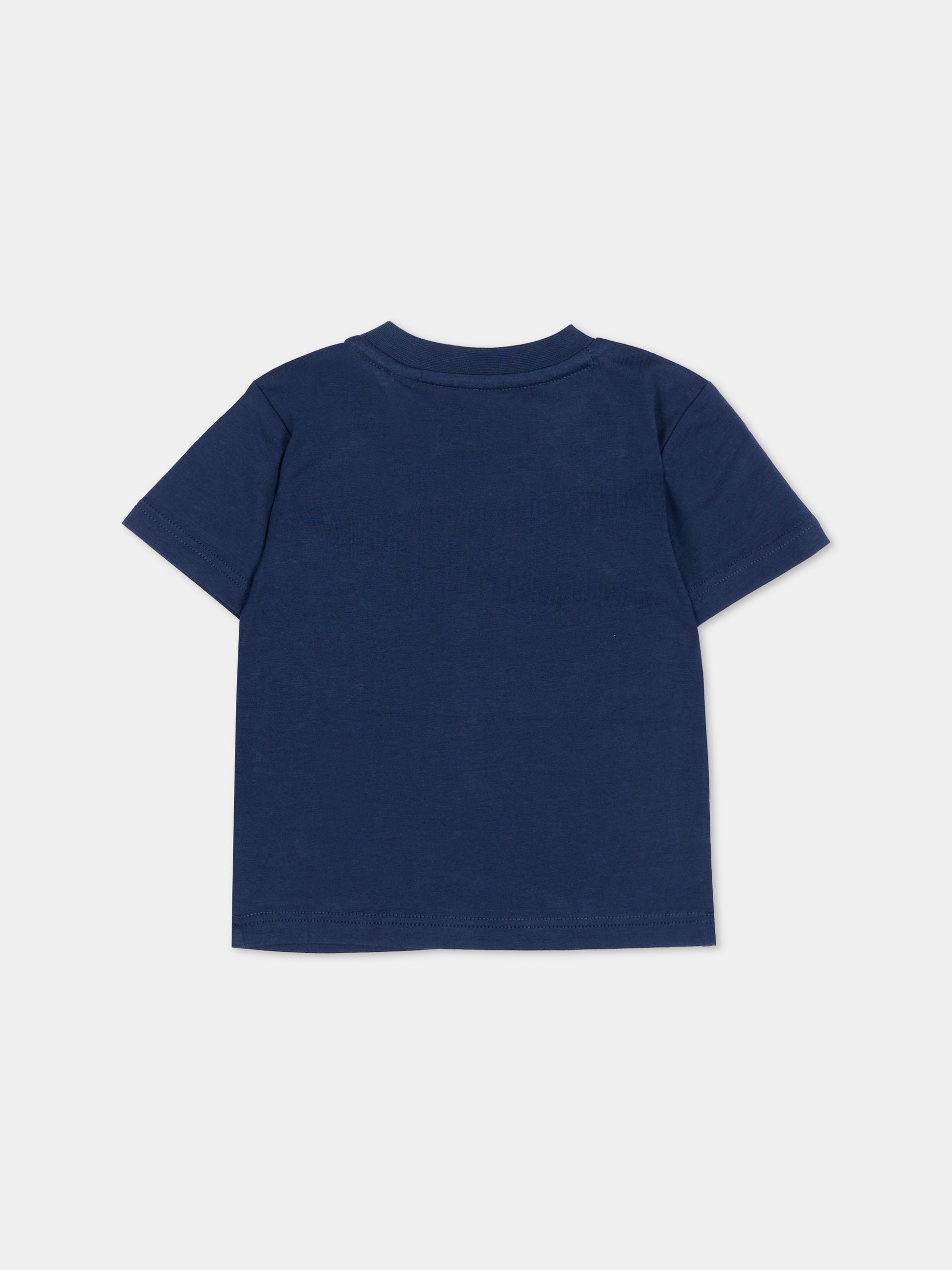 T-Shirt multicolor per neonato con logo,Timberland,T60856 805