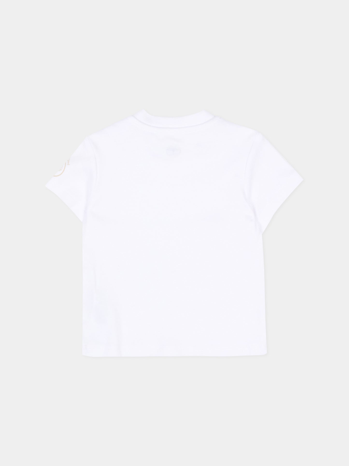 Salopette beige per neonato a righe,Timberland,T60883 N52