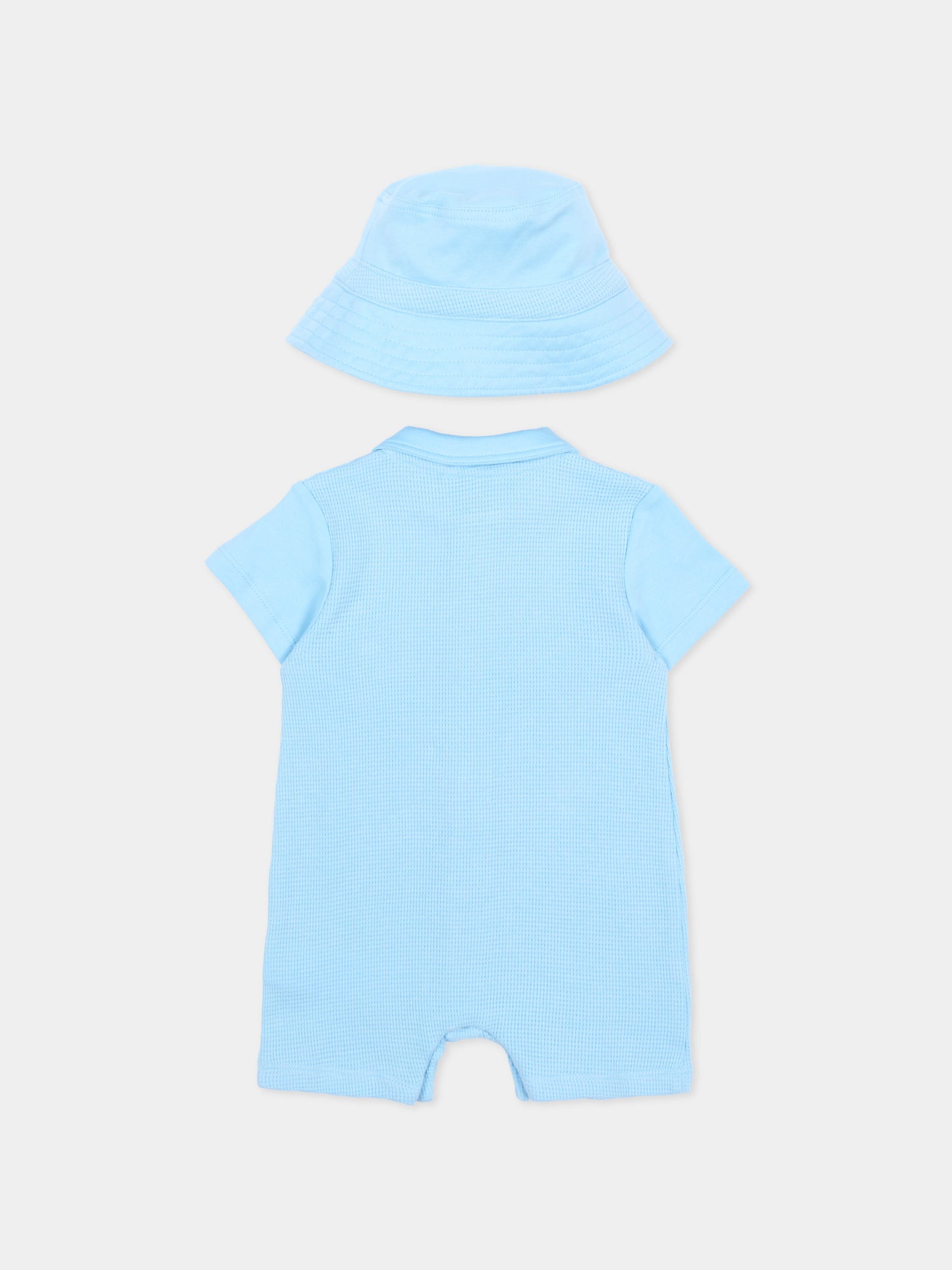 Pagliaccetto azzurro per neonato con logo,Timberland,T60893 79H