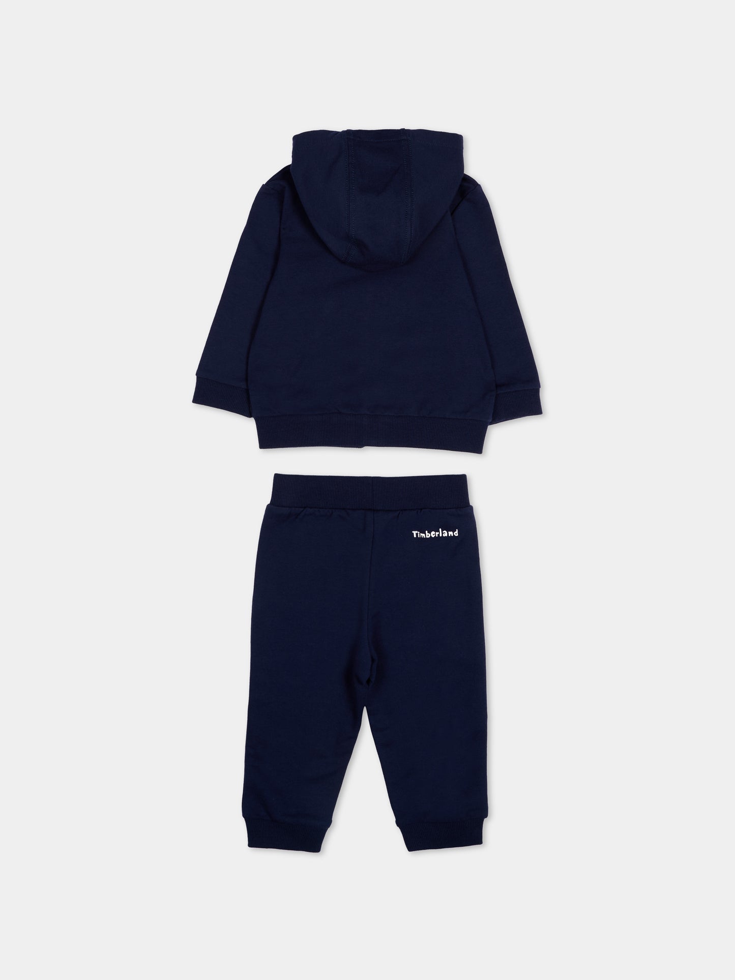 Completo sportivo blu per neonato con logo,Timberland,T60884 85T