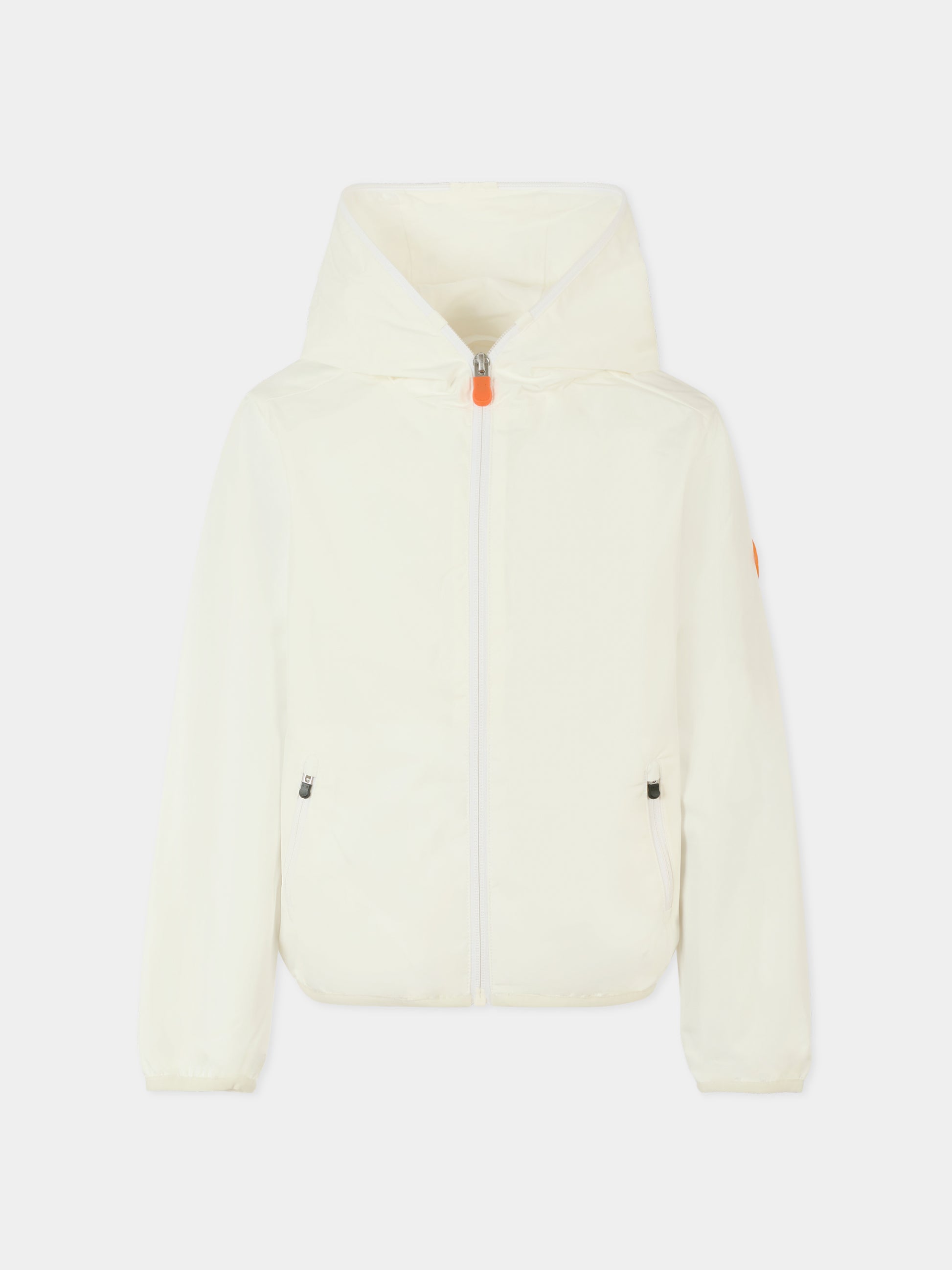 Giacca a vento Jules bianca per bambino con logo,Save The Duck Kids,J30036X WIND20 00000