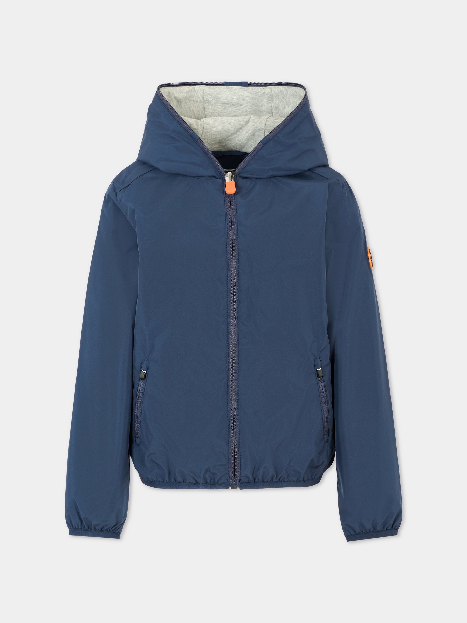 Giacca a vento Jules blu per bambini con logo,Save The Duck Kids,J30036X WIND20 90000