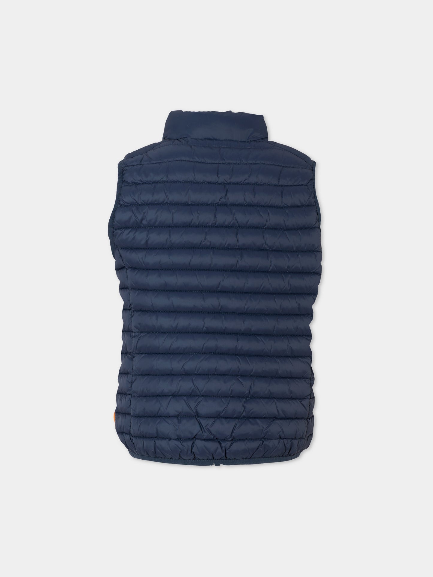 Gilet blu Dolin per bambino con logo,Save The Duck Kids,J82430X GIGA20 90000