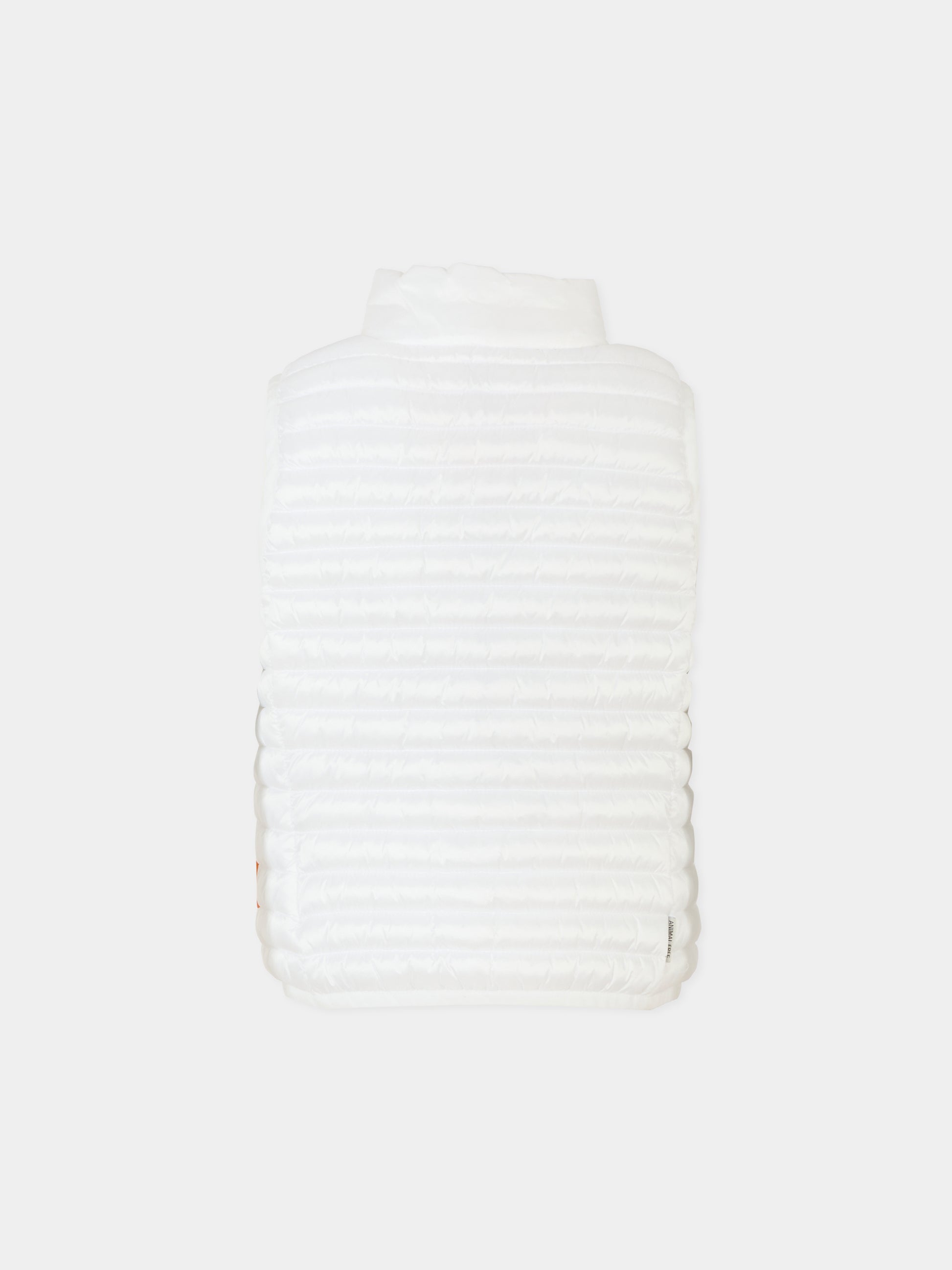 Gilet Ava bianco per bambina con logo,Save The Duck Kids,J85310G IRIS20 00000