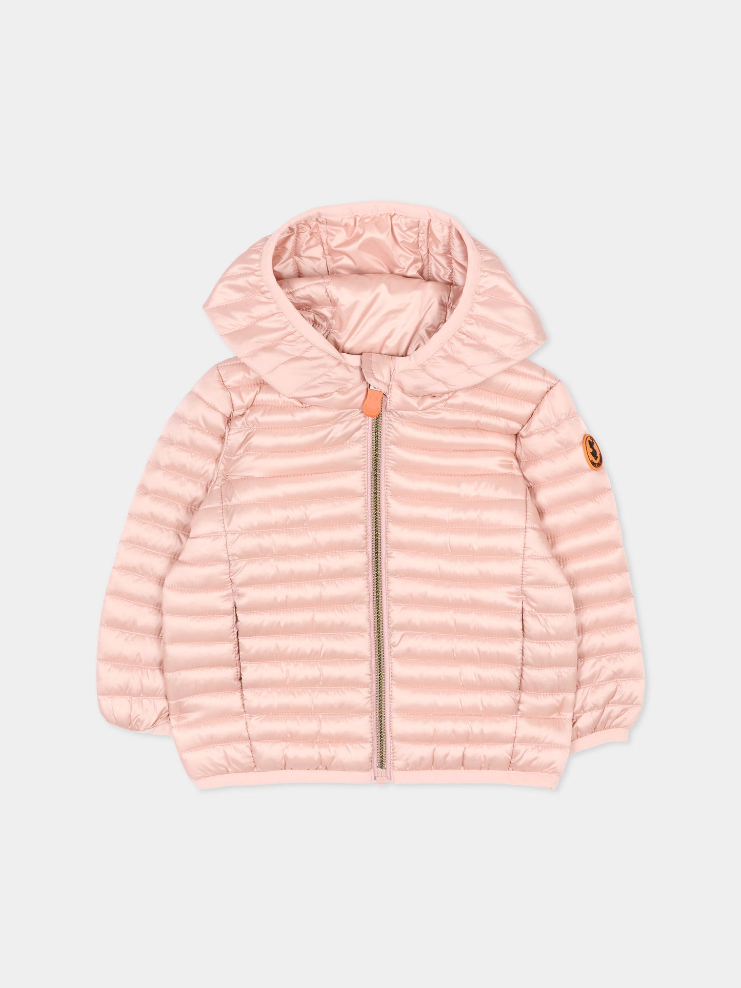 Piumino rosa Lucy per neonata con logo,Save The Duck Kids,I30005G IRIS22 80043