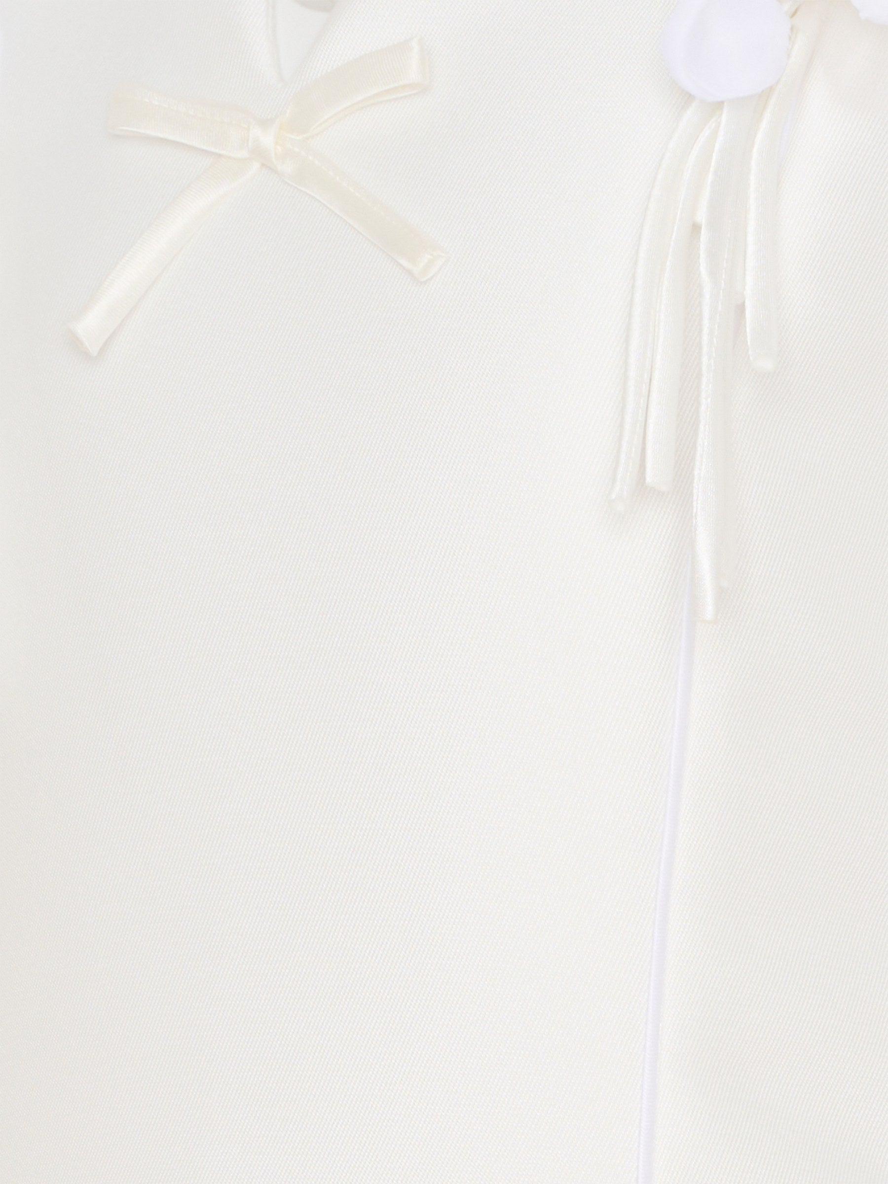 Vestito avorio per bambina con fiori,Monnalisa,71G902 - 7302 - 0001