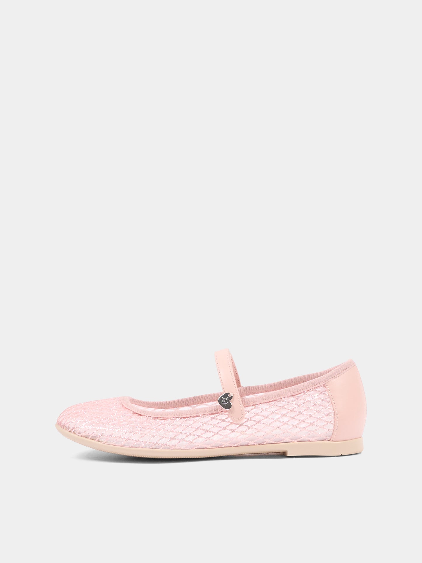 Ballerine rosa per bambina con cuore,Monnalisa,87G002 - 7704 - 0091