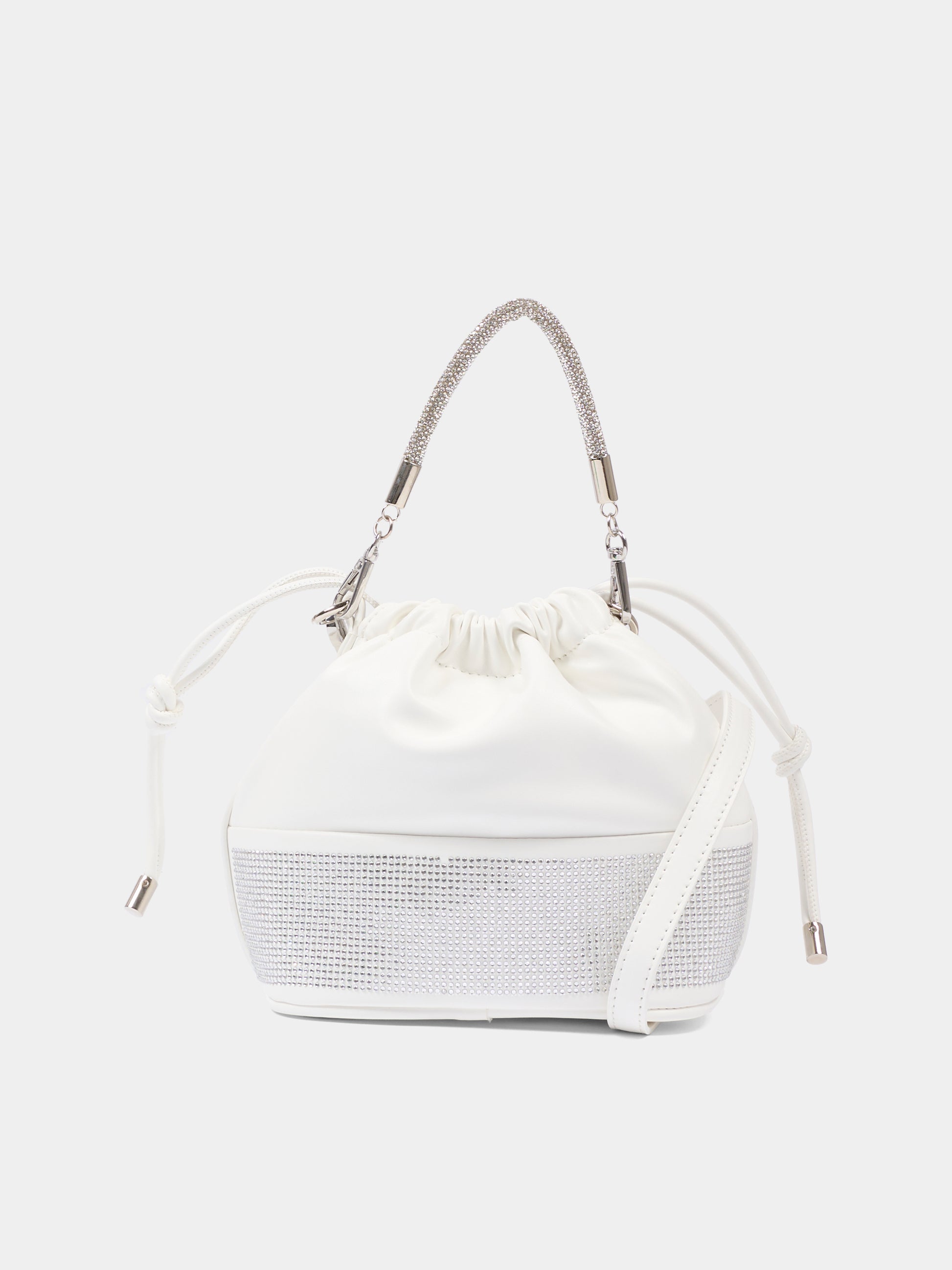 Borsa argento per bambina con strass,Monnalisa,79G004 - 7742 - 0001