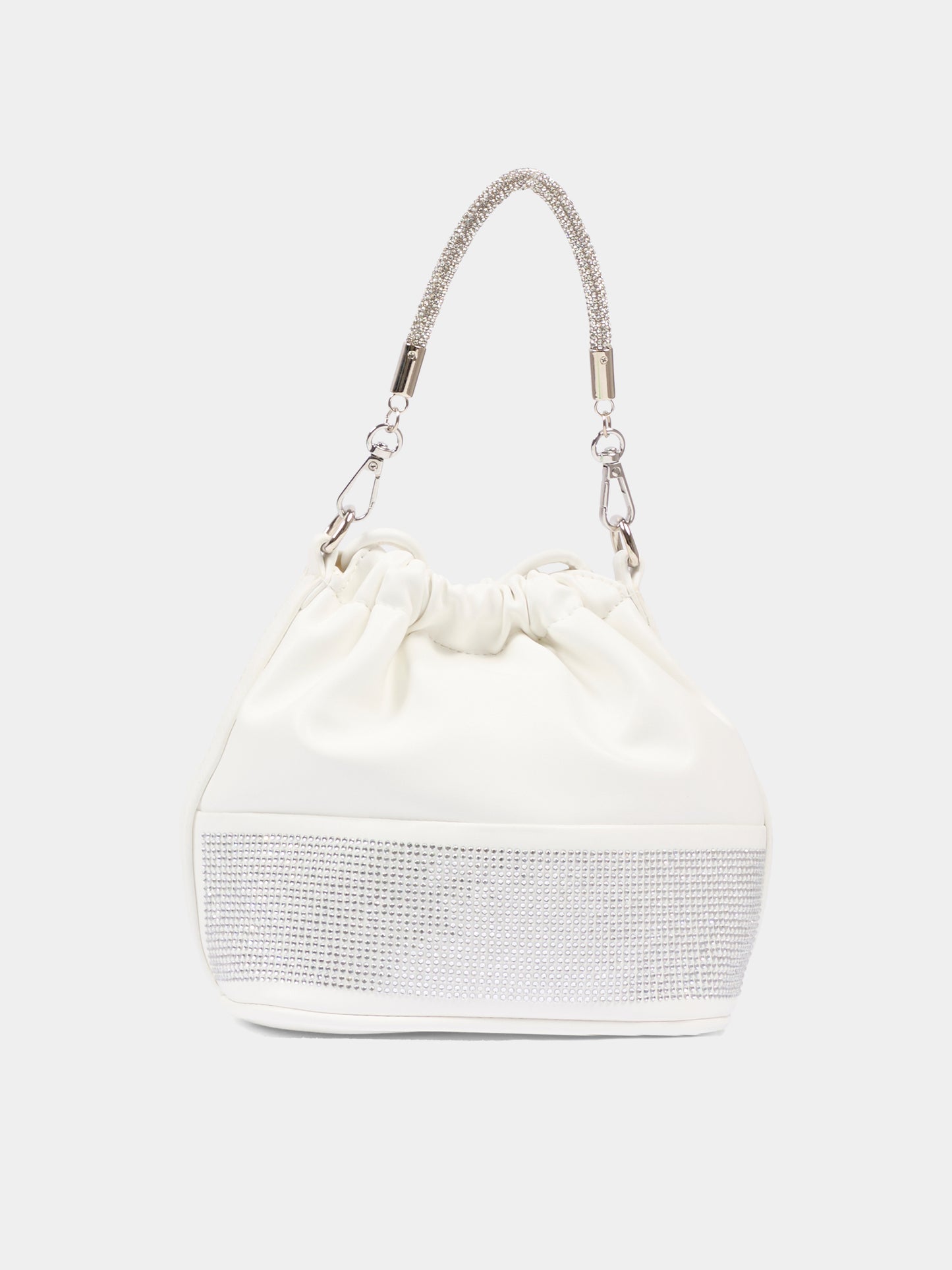 Borsa argento per bambina con strass,Monnalisa,79G004 - 7742 - 0001