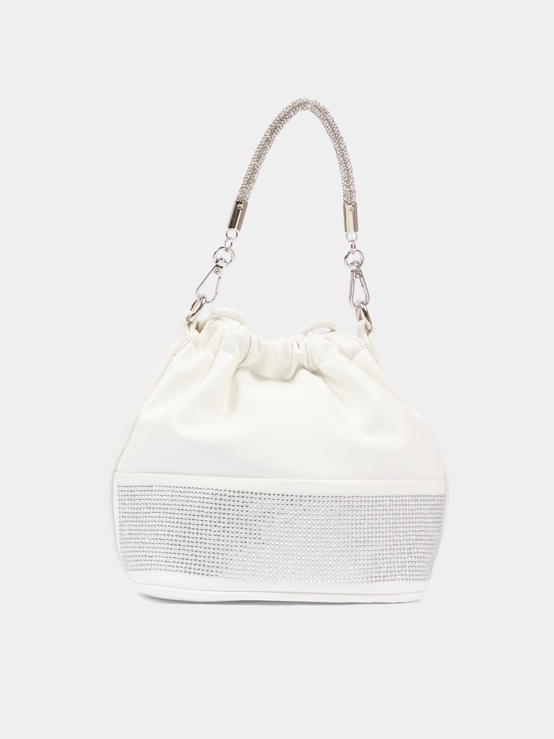 Borsa argento per bambina con strass,Monnalisa,79G004 - 7742 - 0001