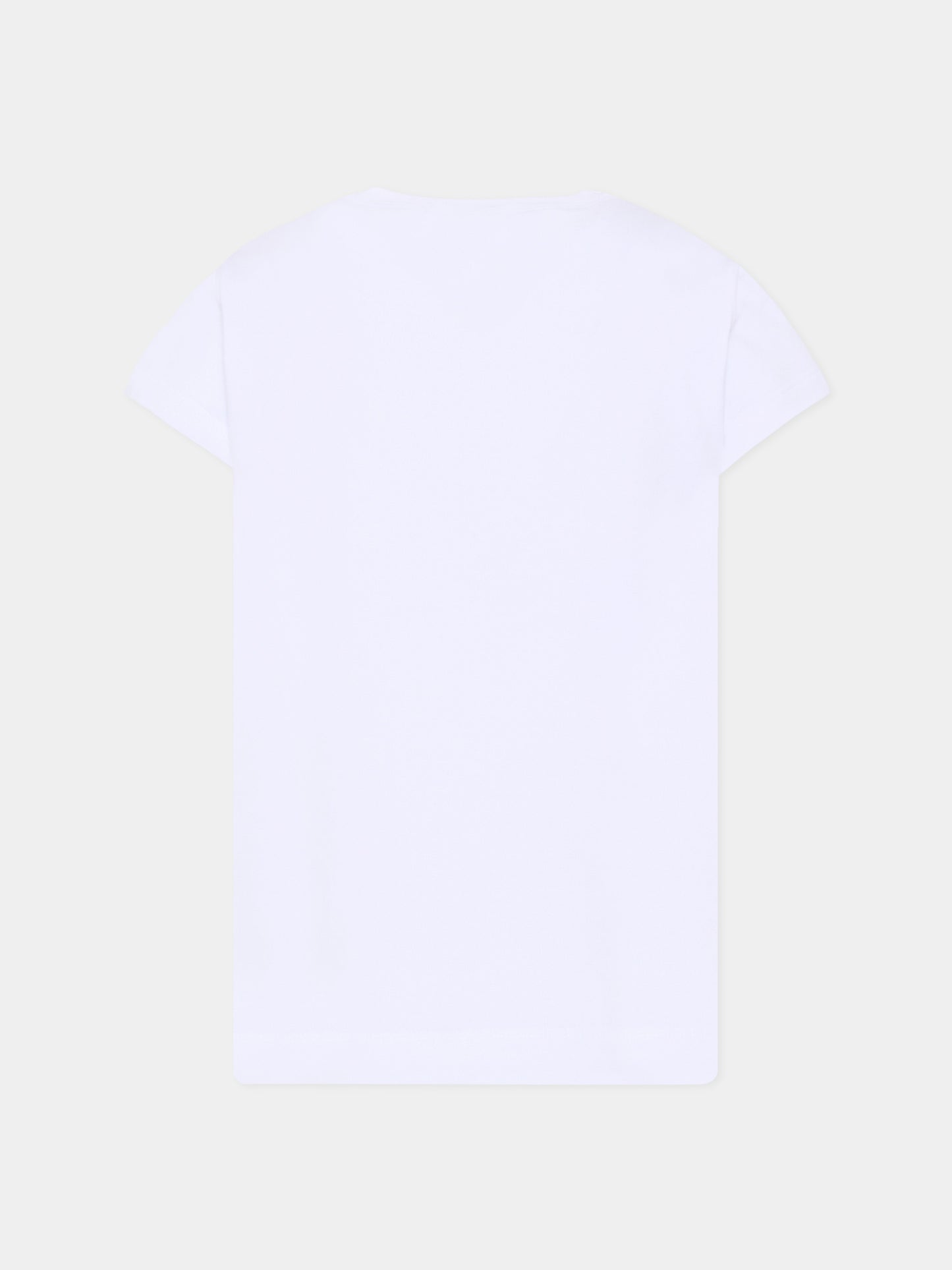 T-shirt bianca per bambina con Hello Kitty,Monnalisa,11G618 - 7201 - 0099