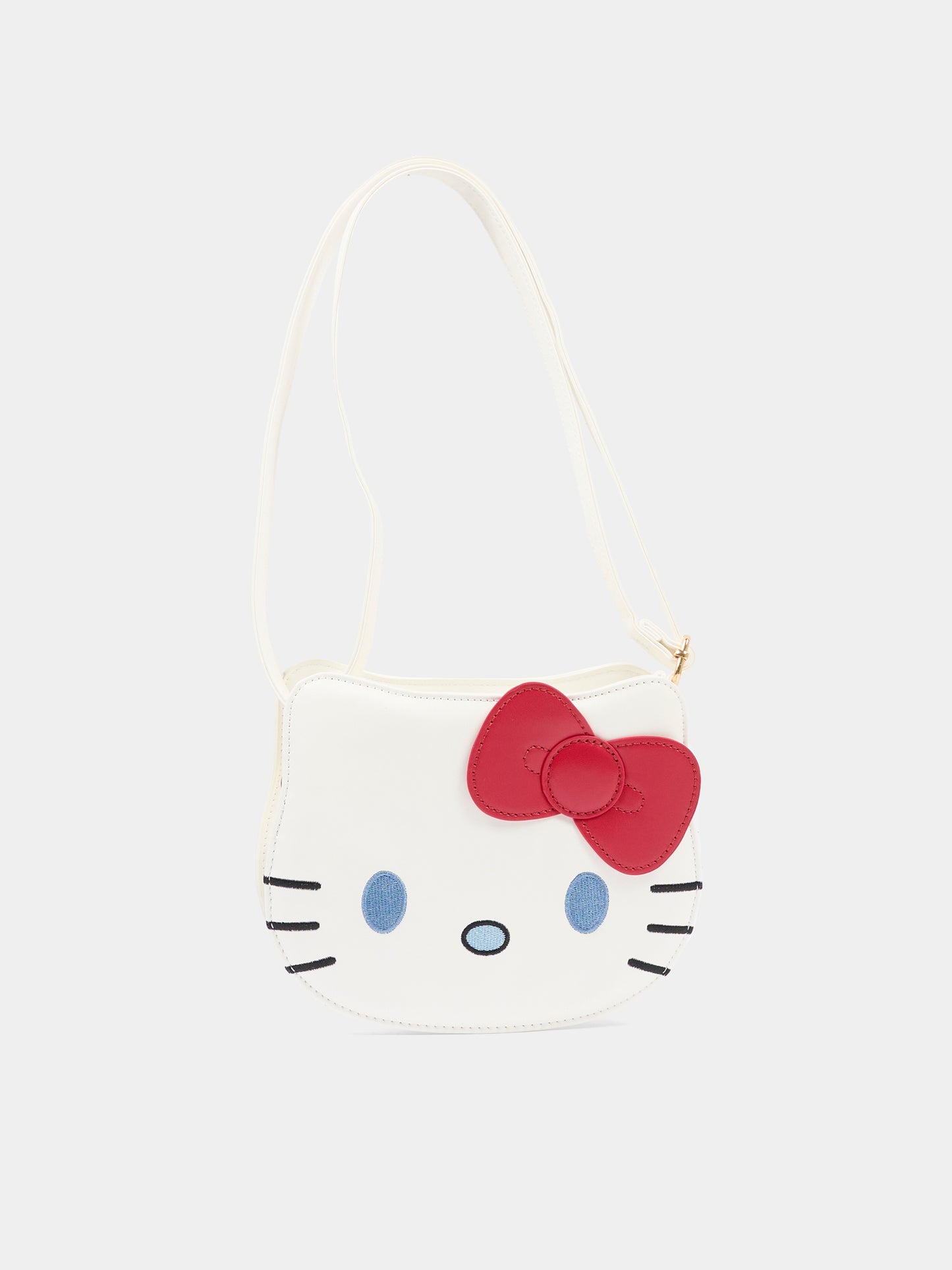 Borsa bianca per bambina con Hello Kitty,Monnalisa,19G017 - 7775 - 0099