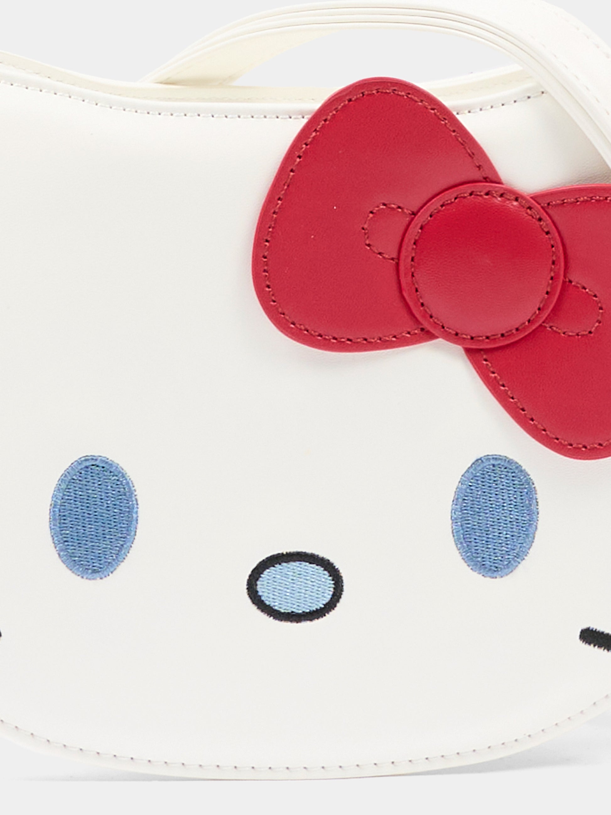 Borsa bianca per bambina con Hello Kitty,Monnalisa,19G017 - 7775 - 0099