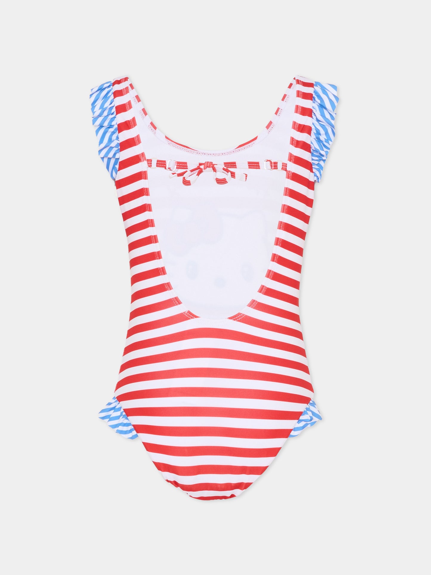 Costume intero rosso per bambina con Hello Kitty,Monnalisa,19G001 - 7050 - 4499