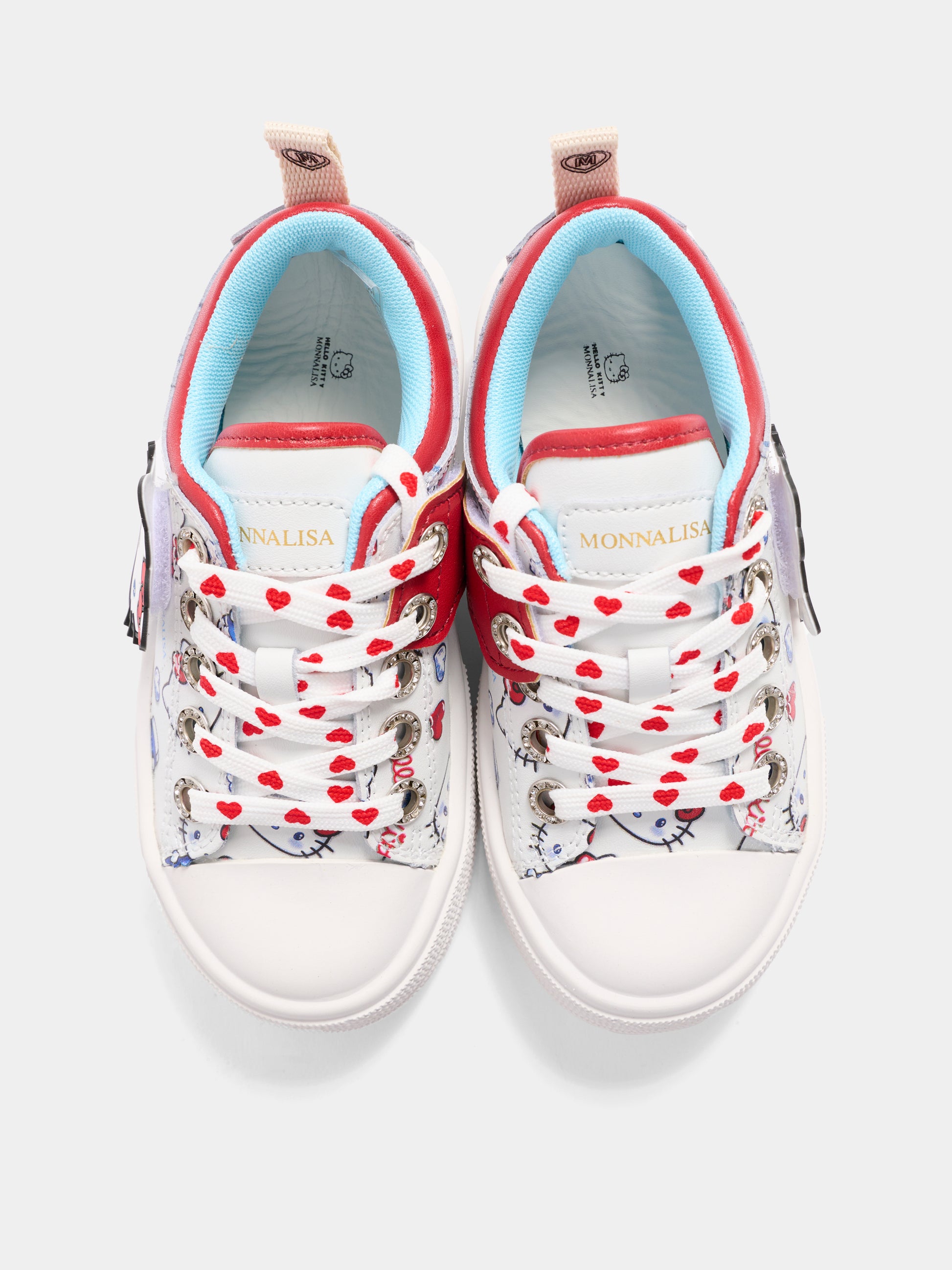 Sneakers bianche per bambina con Hello Kitty,Monnalisa,8CG007 - 7705 - 9944