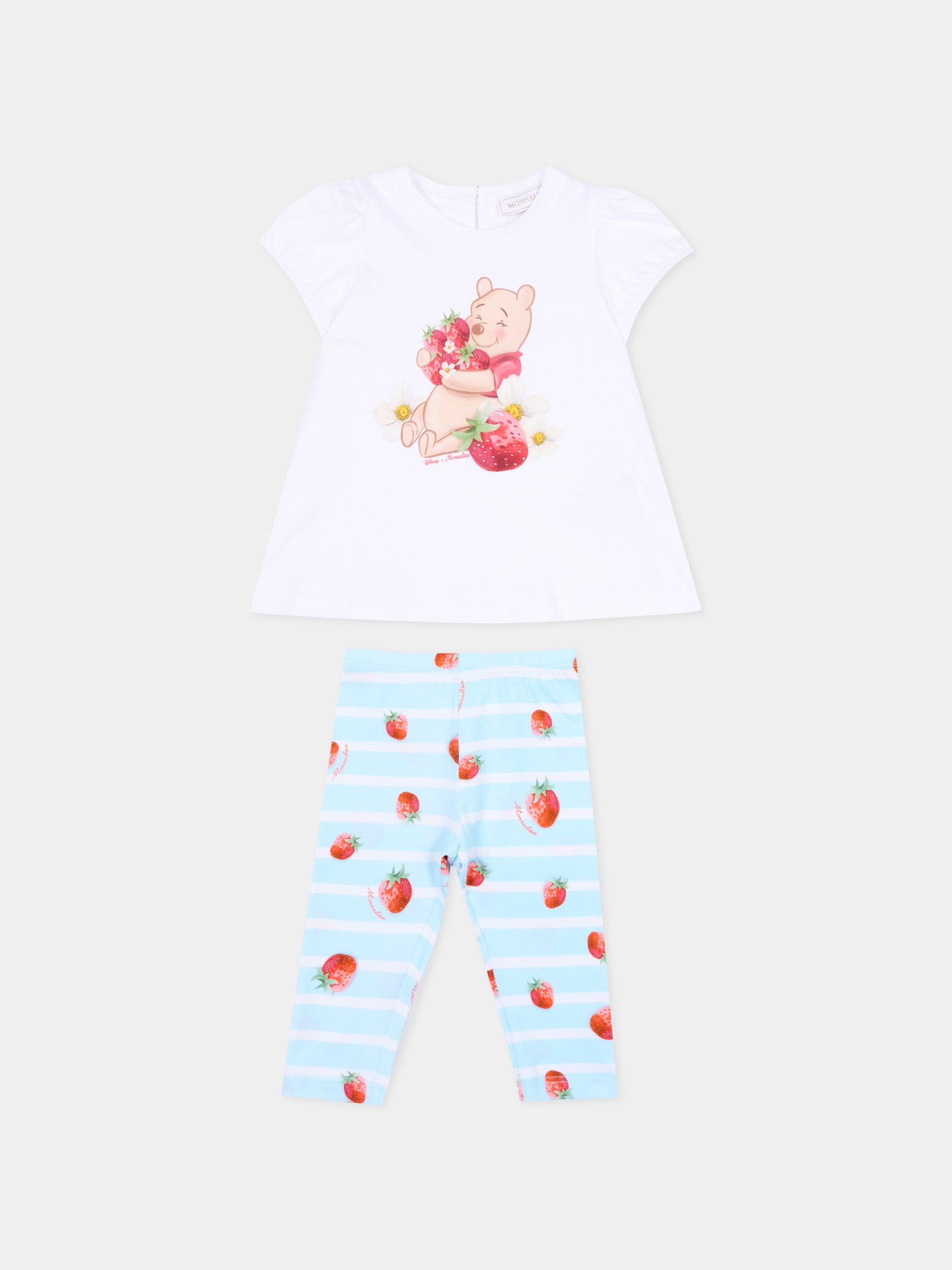 Completo sportivo multicolor per neonata con Winnie the Pooh,Monnalisa,31G504 - 7206 - 9952