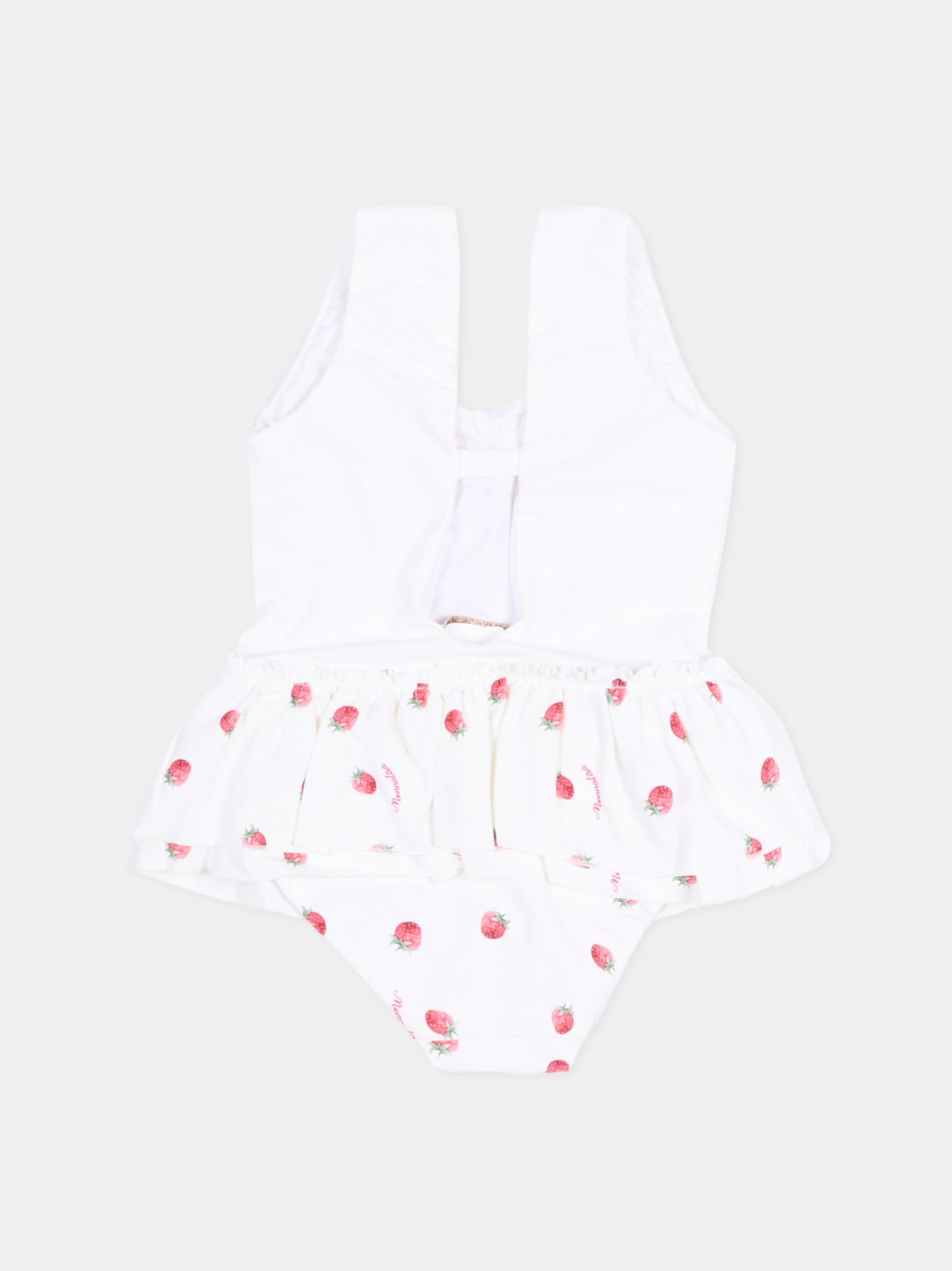 Costume intero bianco con Winnie the Pooh,Monnalisa,39G026 - 7095 - 9944