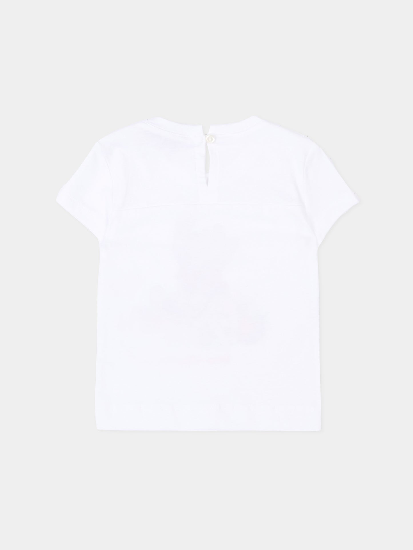 T-shirt bianca per neonata con Winnie Pooh,Monnalisa,39G610 - 7002 - 0099