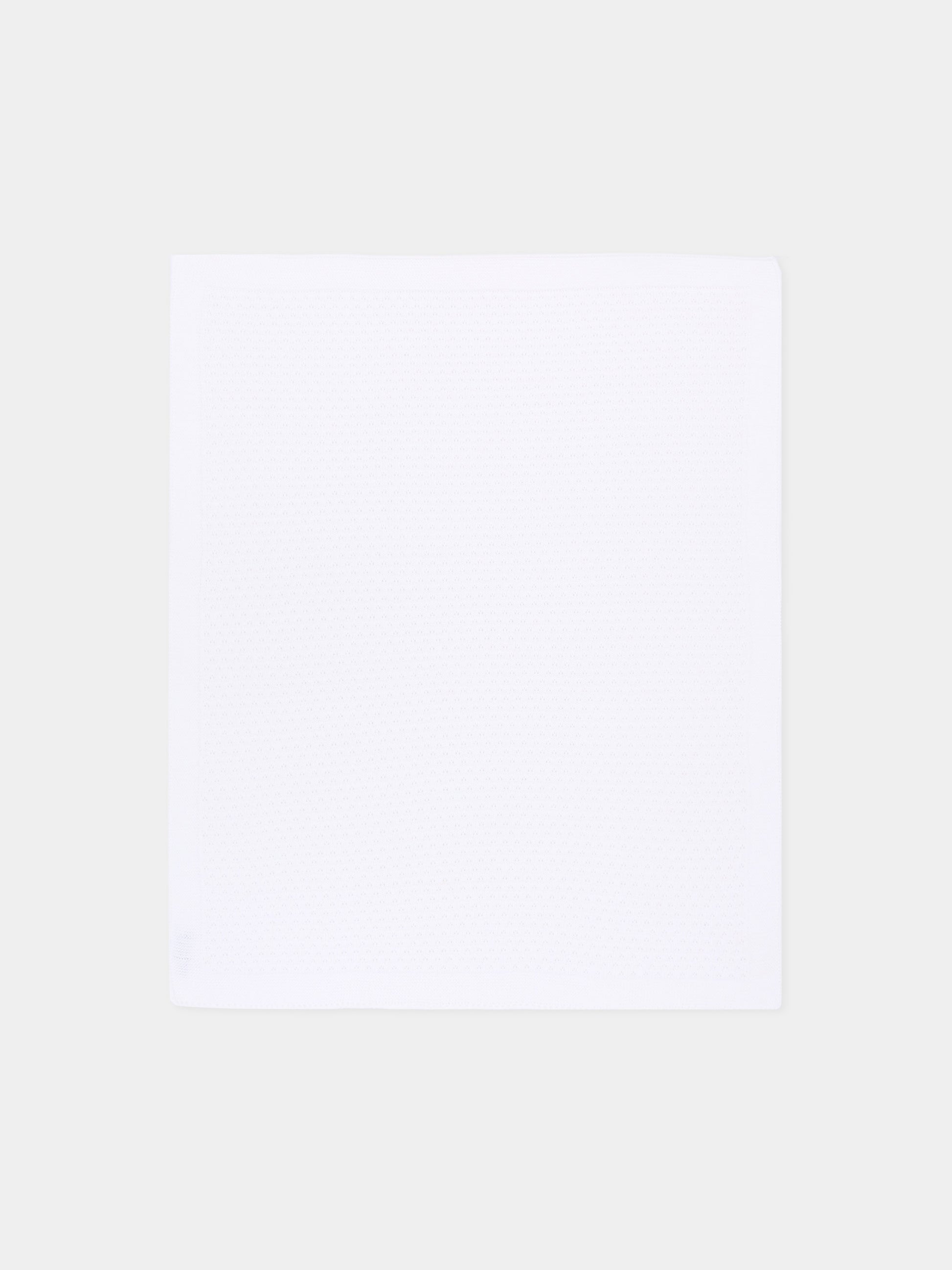 Coperta bianca per neonati traforata,Little Bear,3113 BIANCO