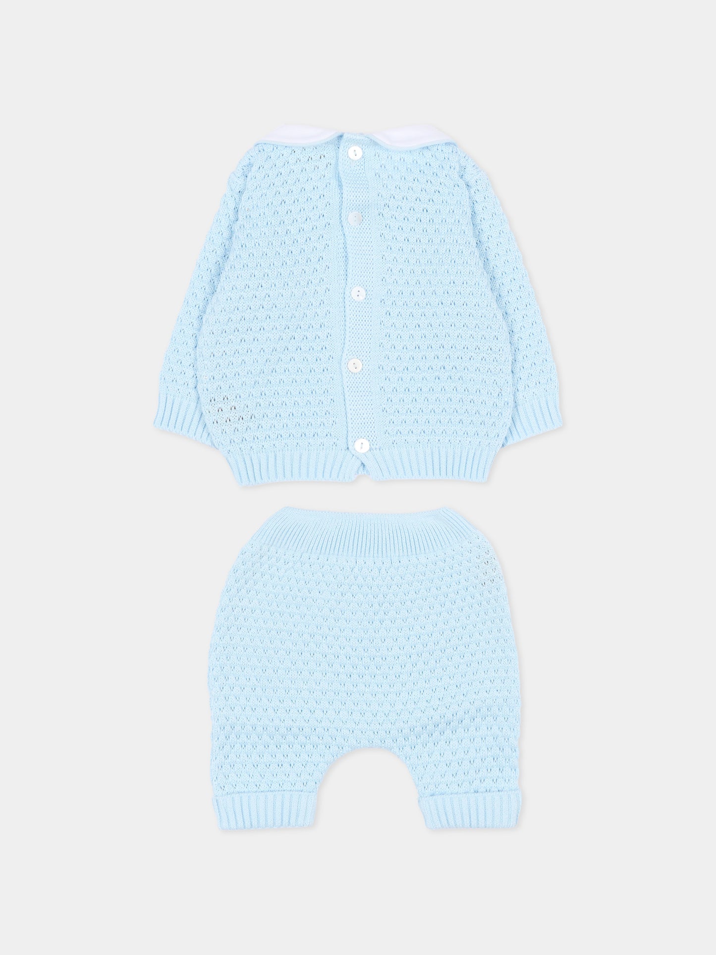 Completo nascita celeste per neonato traforato,Little Bear,3115 CIELO